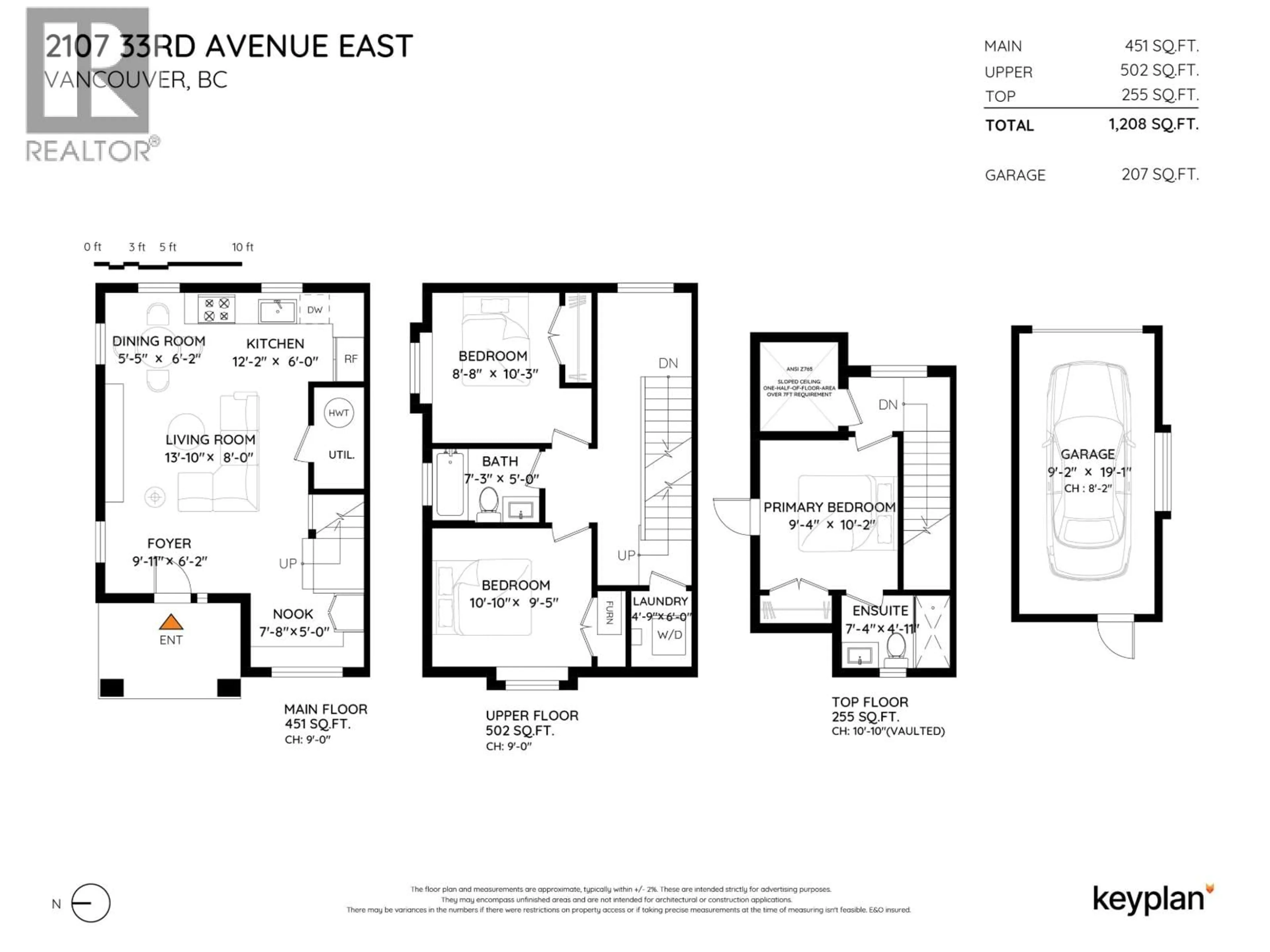 Floor plan for 2107 33RD AVENUE, Vancouver British Columbia V5N3E9