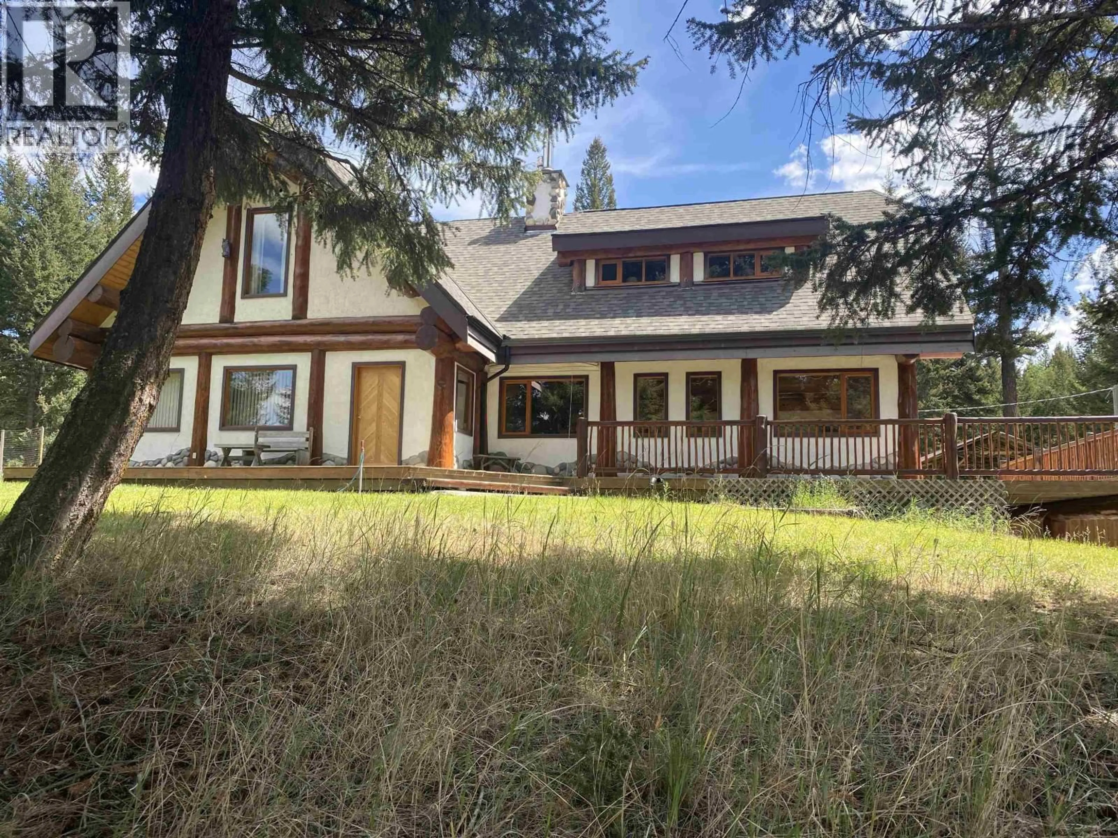 A pic from outside/outdoor area/front of a property/back of a property/a pic from drone, unknown for 6419 LAMBLEY ROAD, 100 Mile House British Columbia V0K2E3