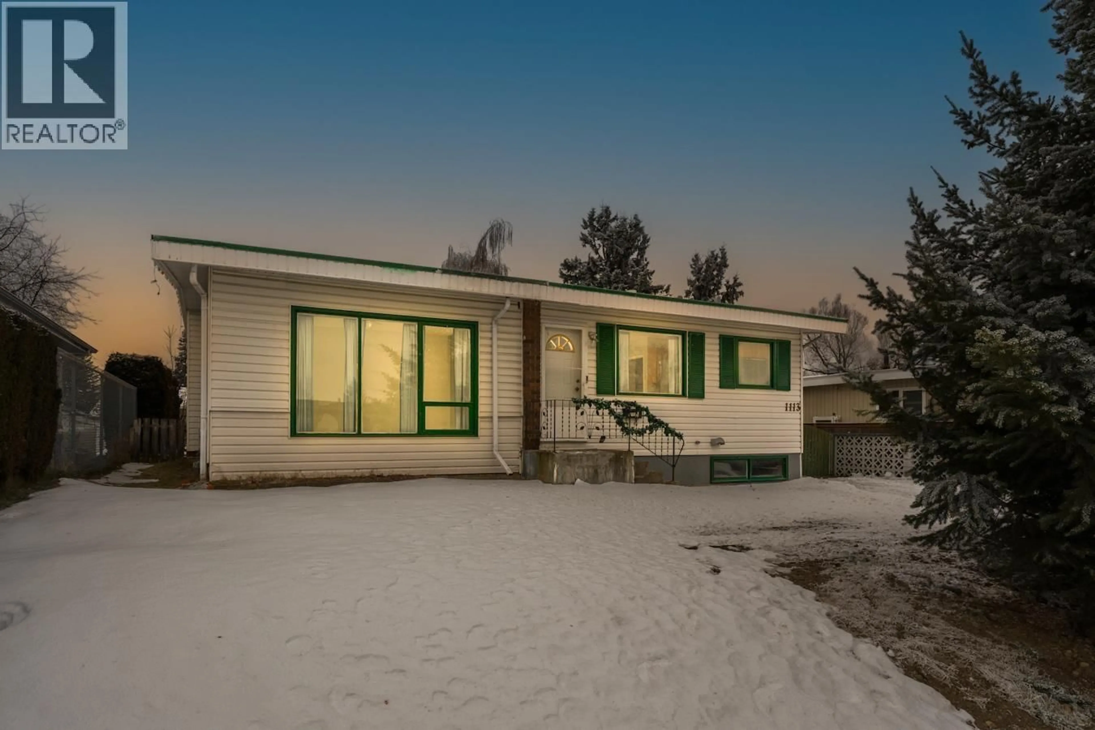 Home with vinyl exterior material, street for 1113 CLUCULZ AVENUE, Prince George British Columbia V2M4G3