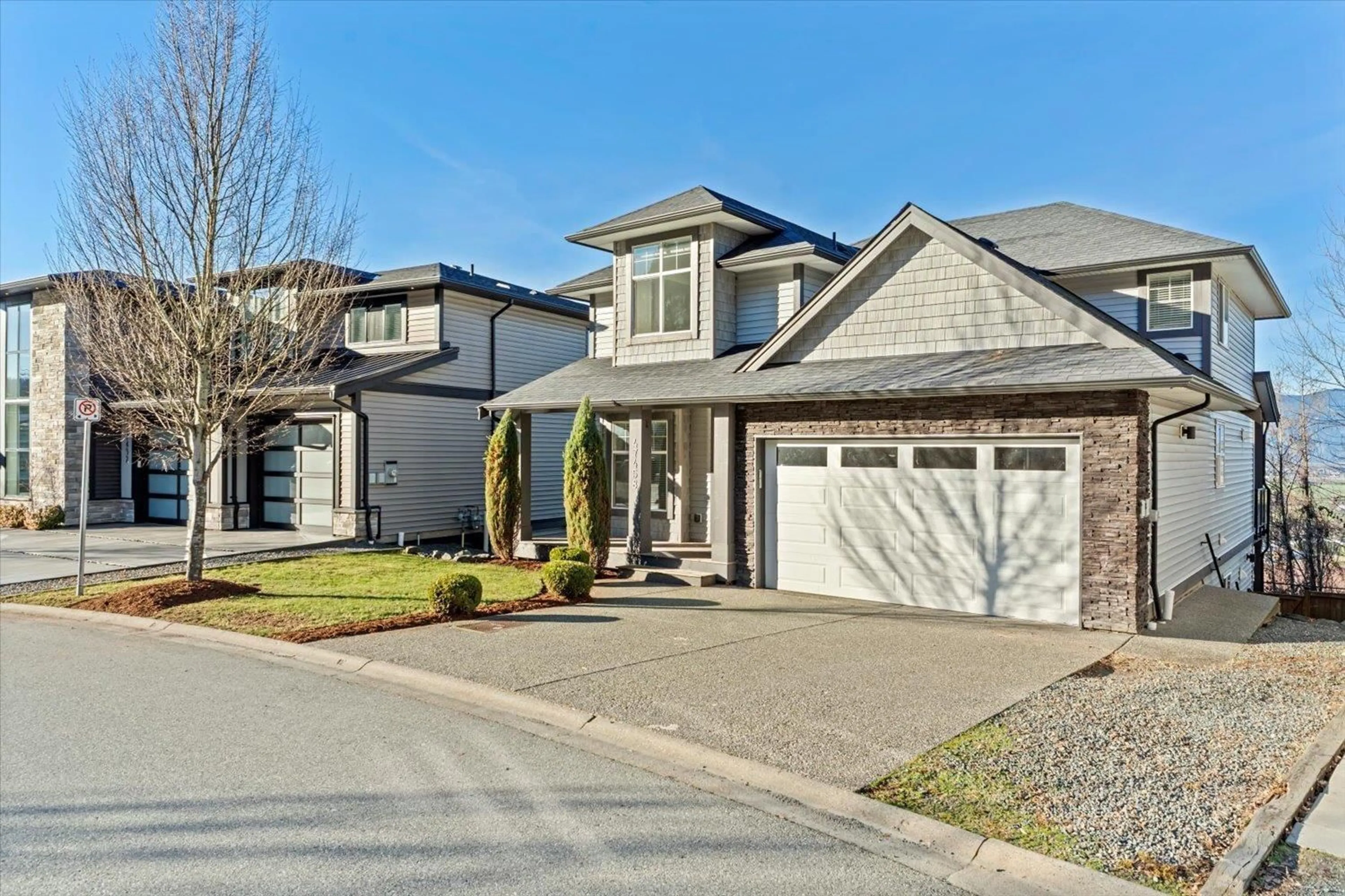 Home with brick exterior material, street for 47458 WITTENBERG PLACE, Chilliwack British Columbia V2R0L3