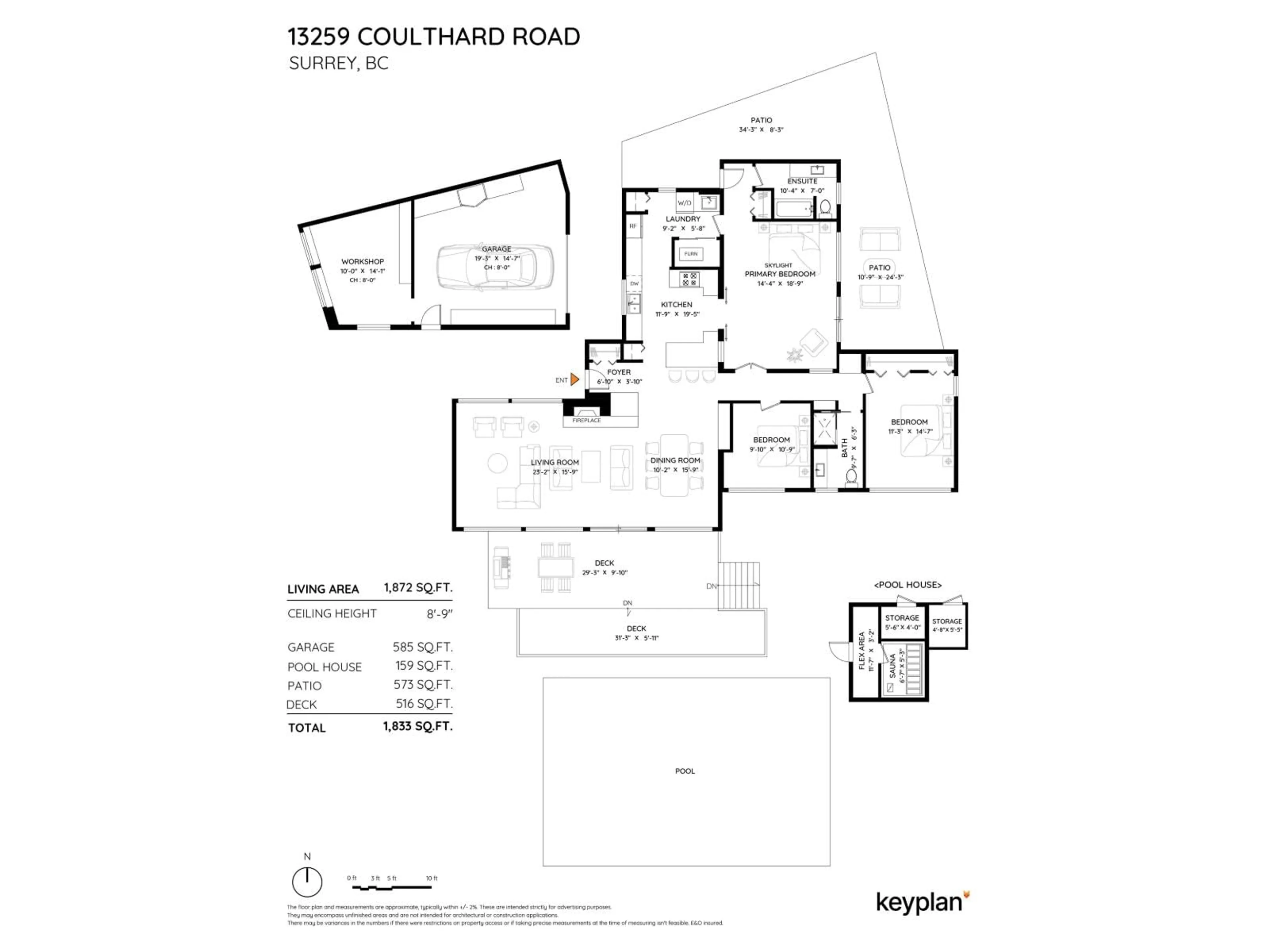 Floor plan for 13259 COULTHARD ROAD, Surrey British Columbia V3X3E5
