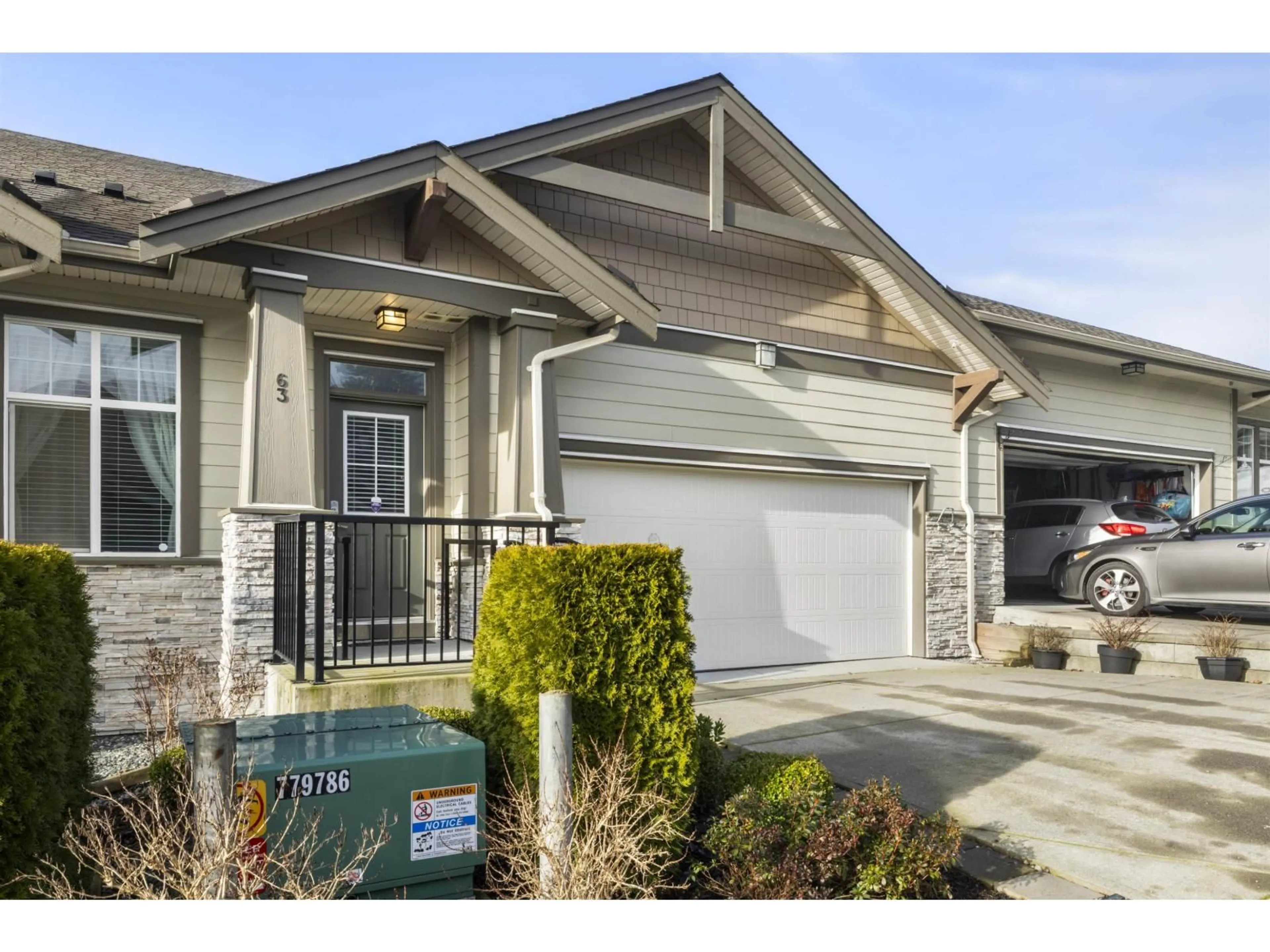Home with vinyl exterior material, street for 63 - 7138 210 STREET, Langley British Columbia V2Y0V7