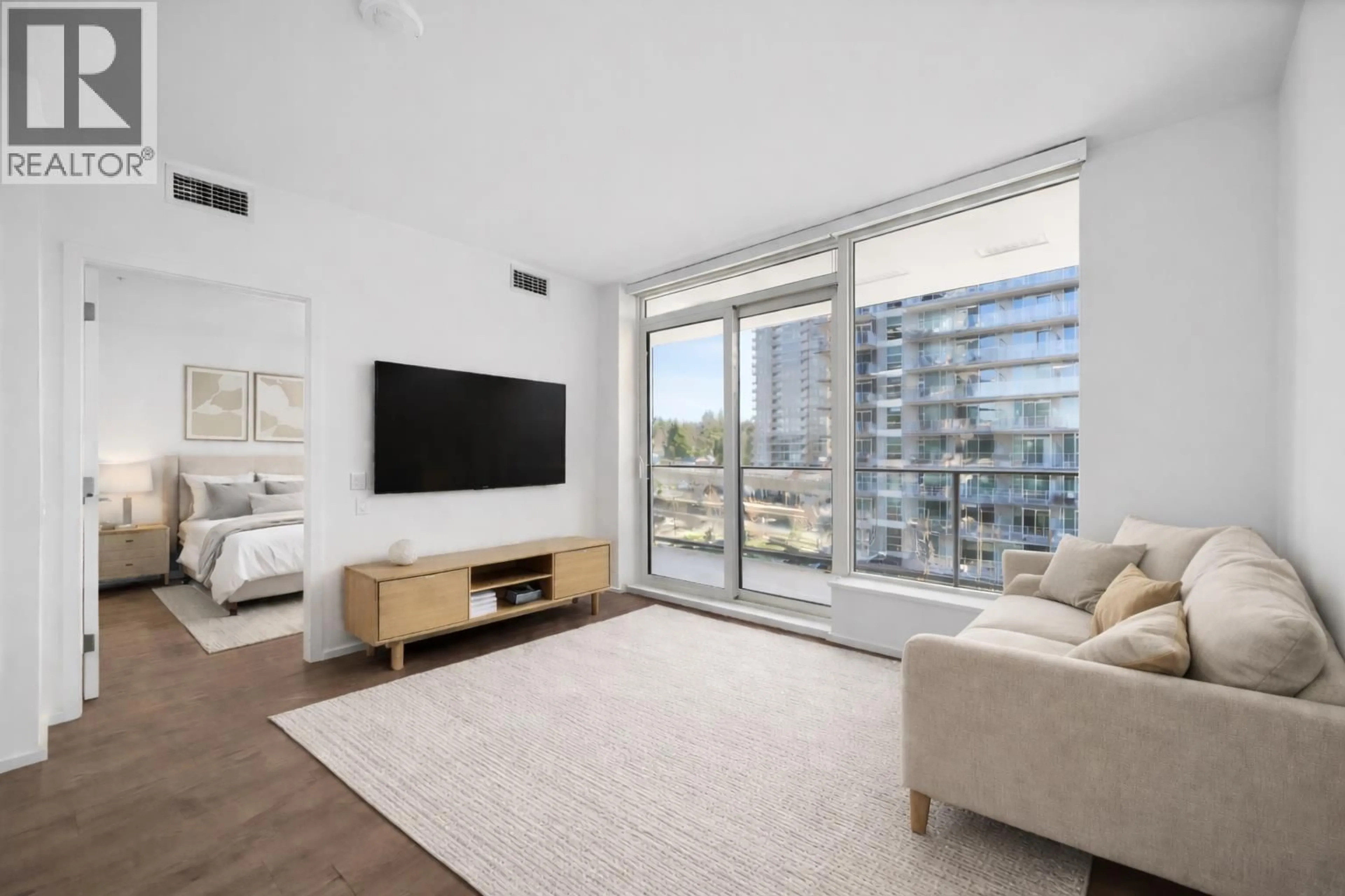 Living room with furniture, unknown for 608 - 3809 EVERGREEN PLACE, Burnaby British Columbia V3J0M1