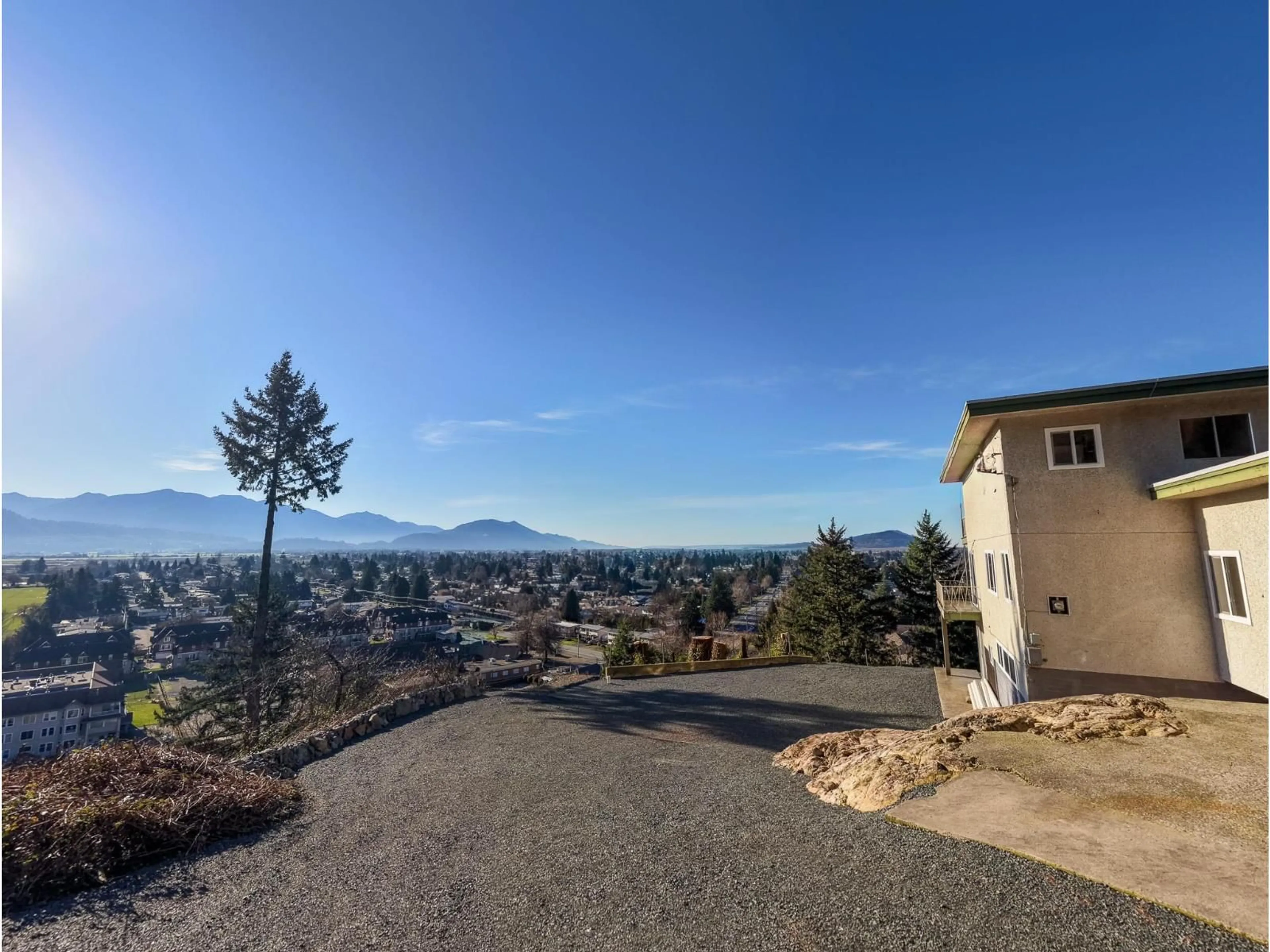 A pic from outside/outdoor area/front of a property/back of a property/a pic from drone, mountain view for 9890 QUARRY ROAD, Chilliwack British Columbia V2P3M2