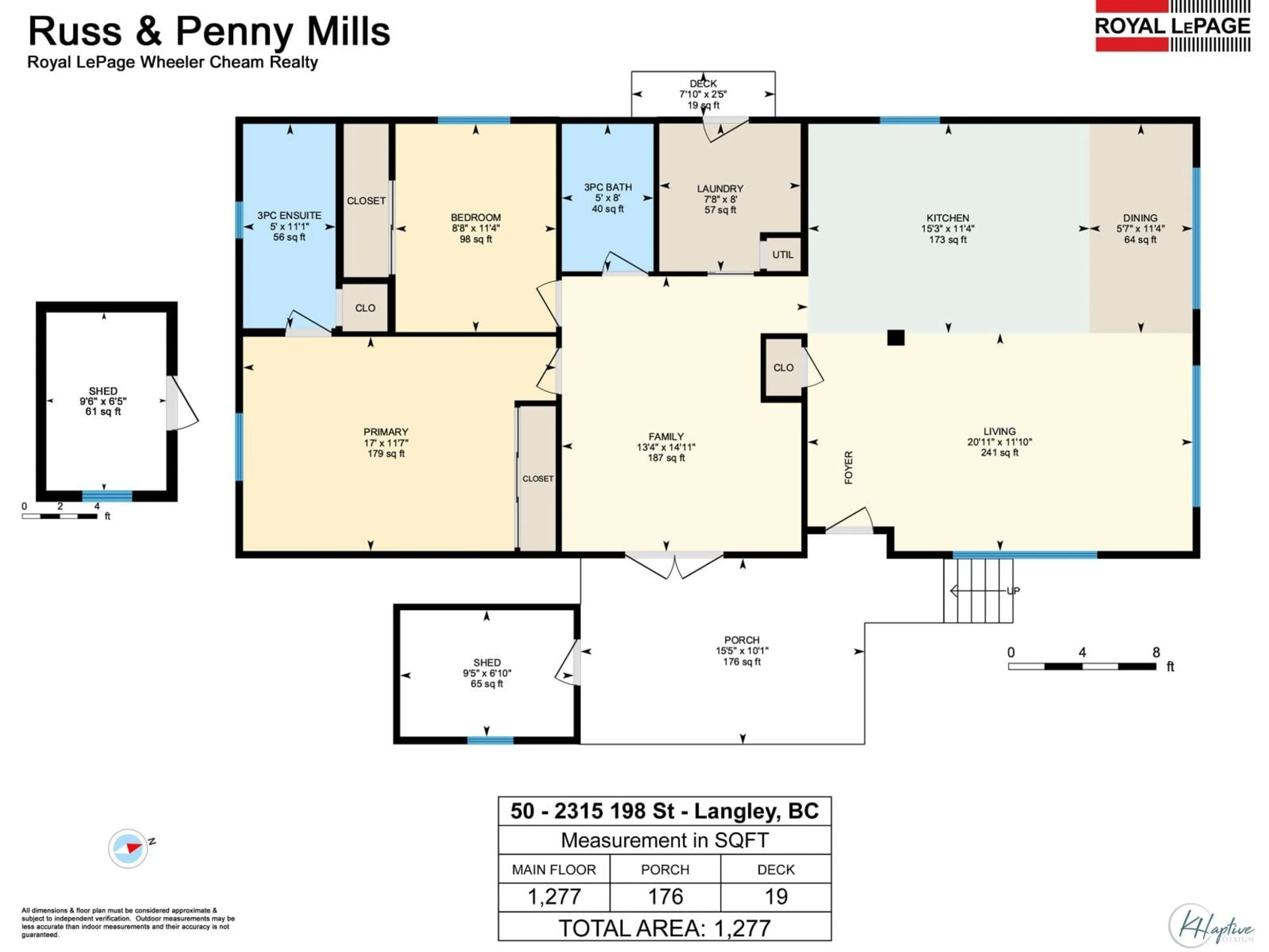 Floor plan for 50 - 2315 198 STREET, Langley British Columbia V2Z1Z1