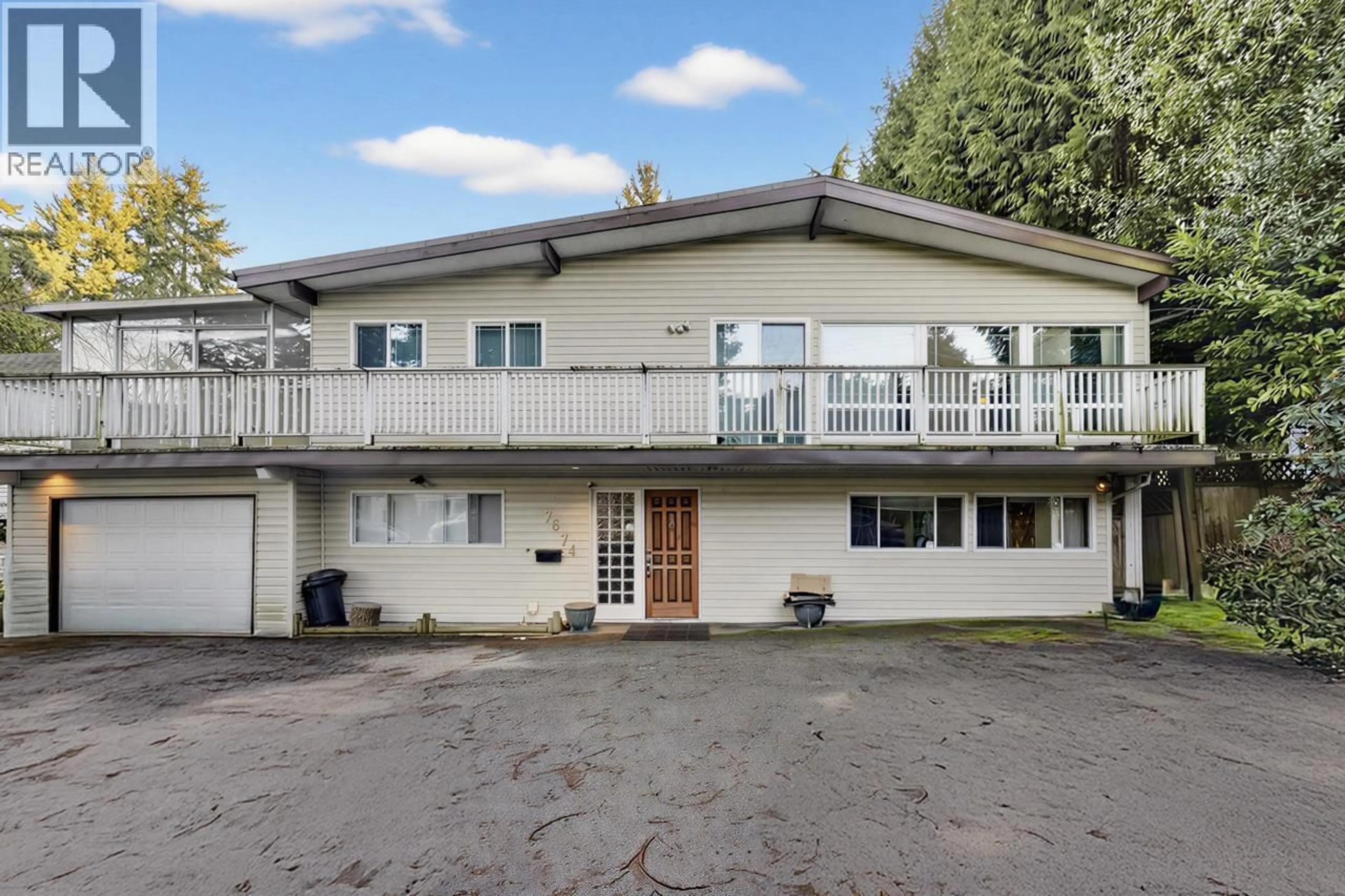 A pic from outside/outdoor area/front of a property/back of a property/a pic from drone, building for 7674 BURRIS STREET, Burnaby British Columbia V5E1Z3