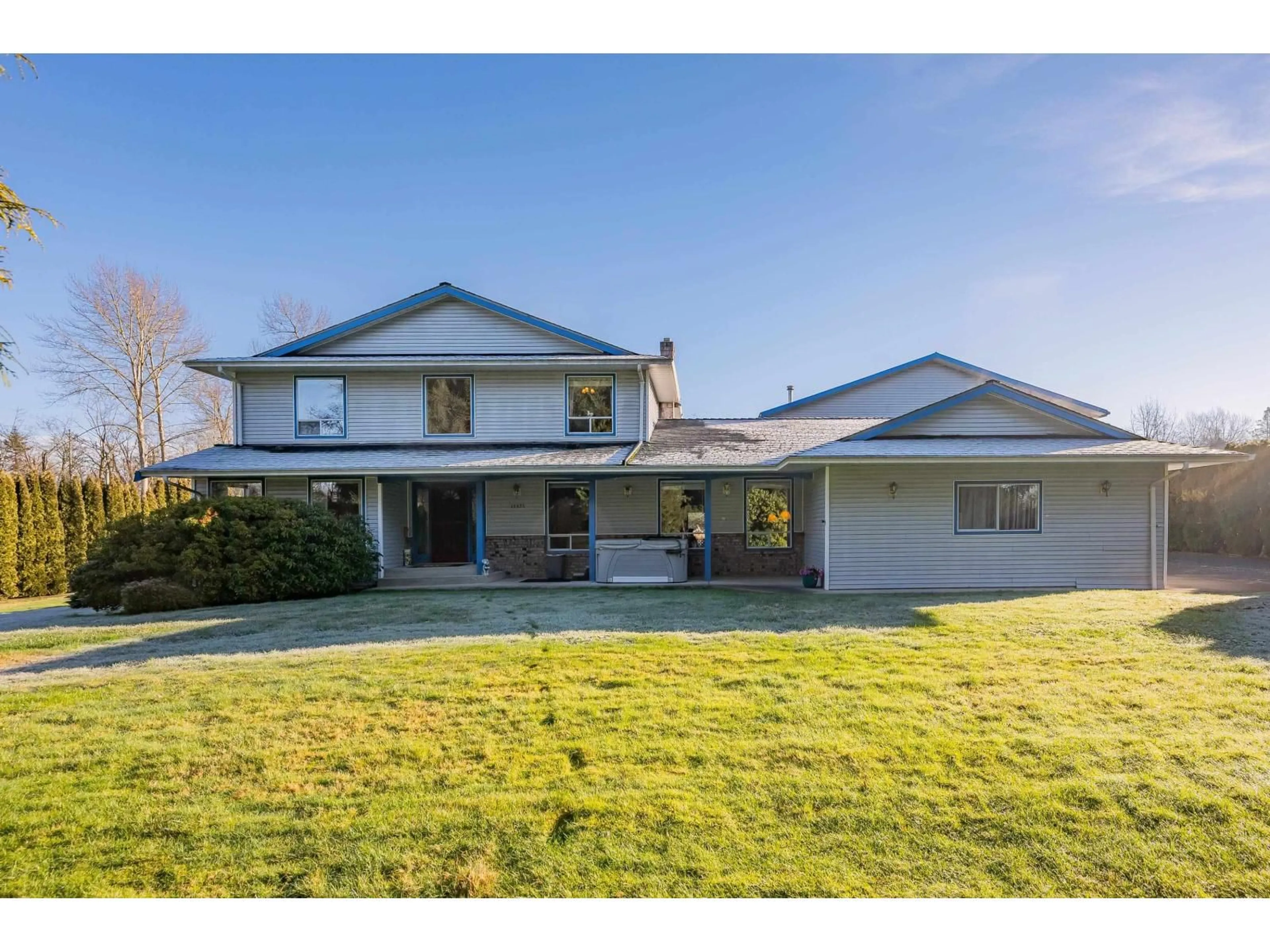 A pic from outside/outdoor area/front of a property/back of a property/a pic from drone, street for 18825 76 AVENUE, Surrey British Columbia V4N6C5