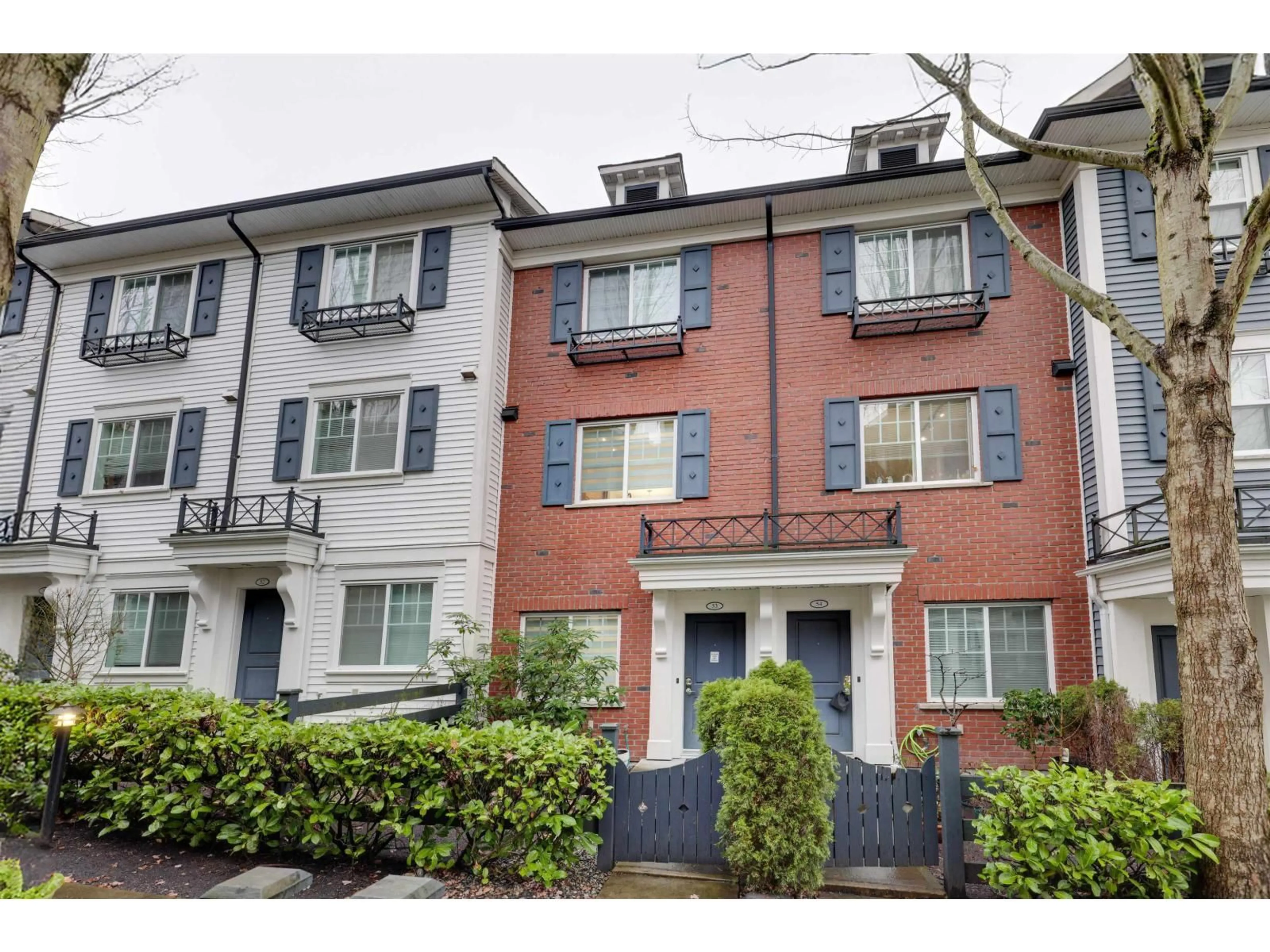 A pic from outside/outdoor area/front of a property/back of a property/a pic from drone, street for 53 - 8767 162 STREET, Surrey British Columbia V4N6K7