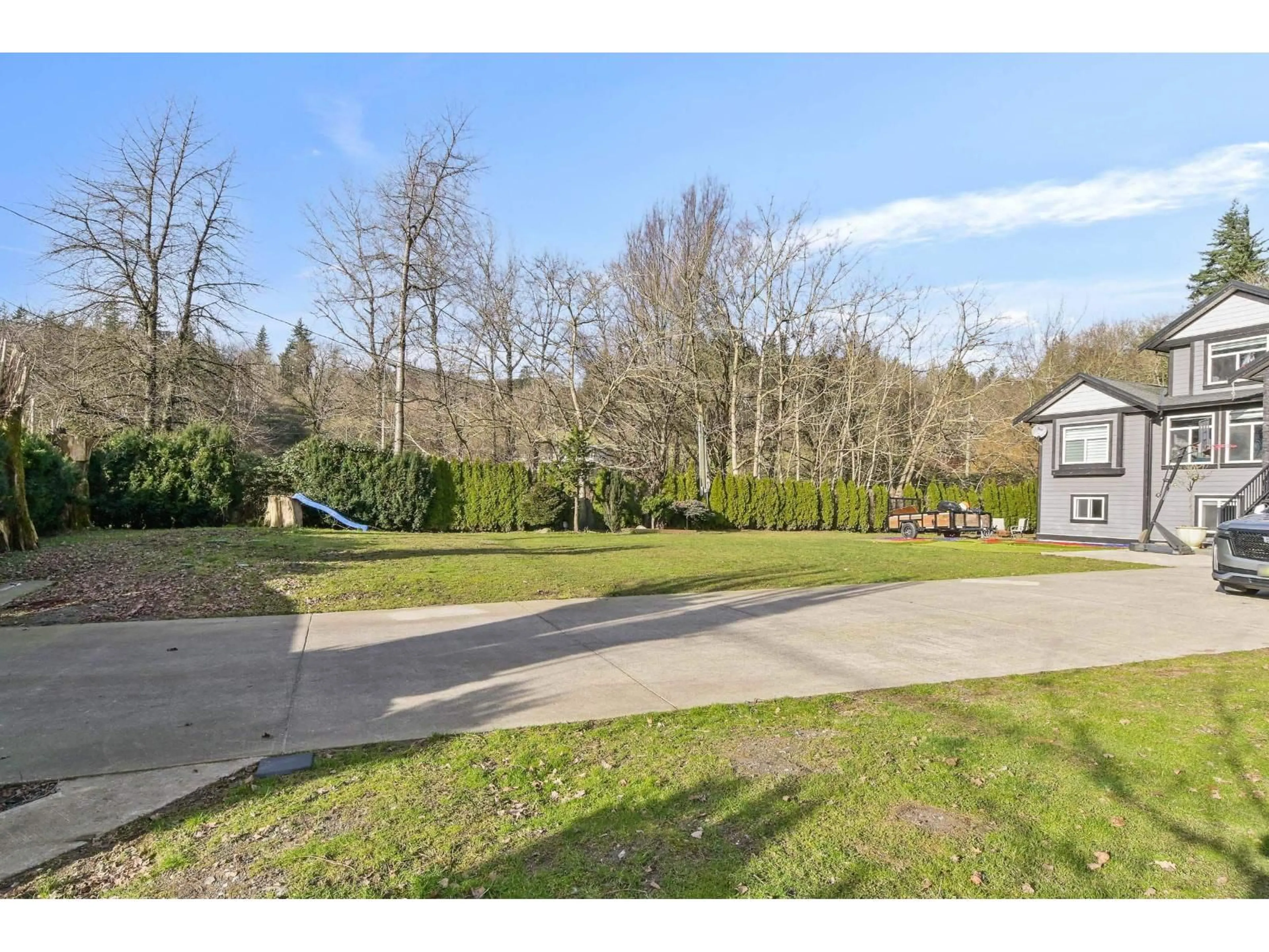 A pic from outside/outdoor area/front of a property/back of a property/a pic from drone, street for 3143 ELDRIDGE ROAD, Abbotsford British Columbia V3G2H4