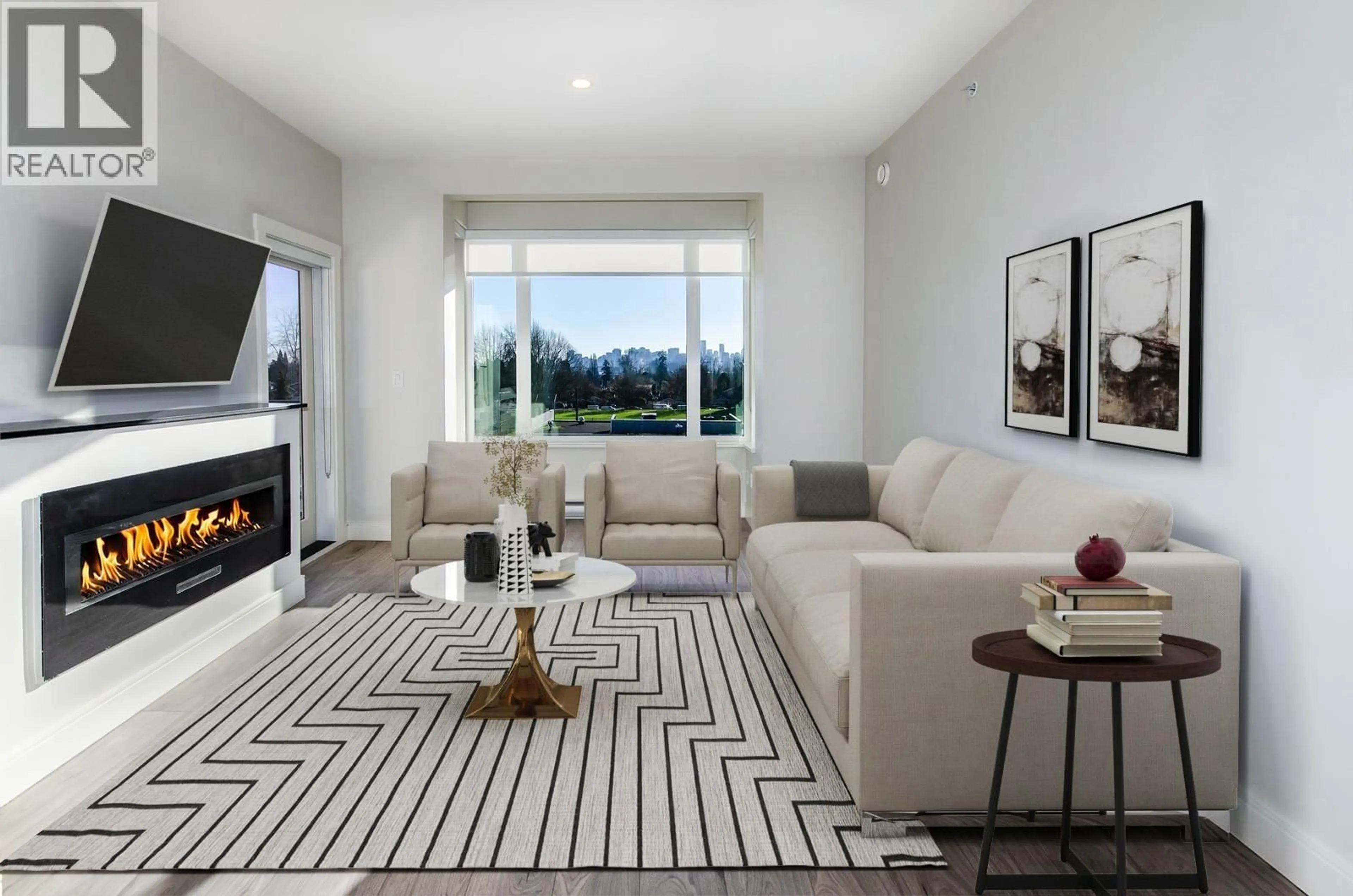 Living room with furniture, unknown for 411 - 1633 TATLOW AVENUE, North Vancouver British Columbia V7P2Z8