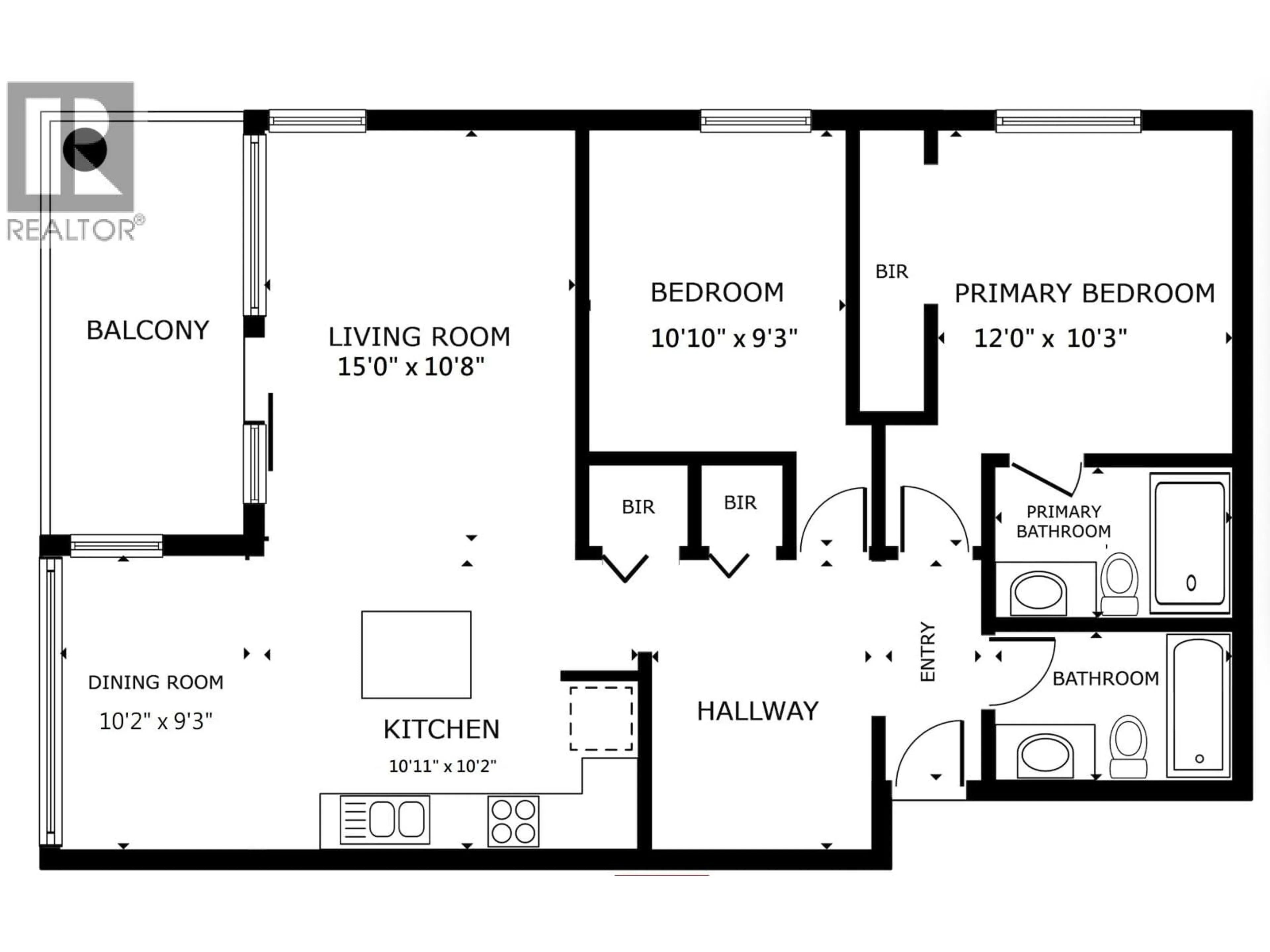 Floor plan for 305 - 9232 UNIVERSITY CRESCENT, Burnaby British Columbia V5A0A3