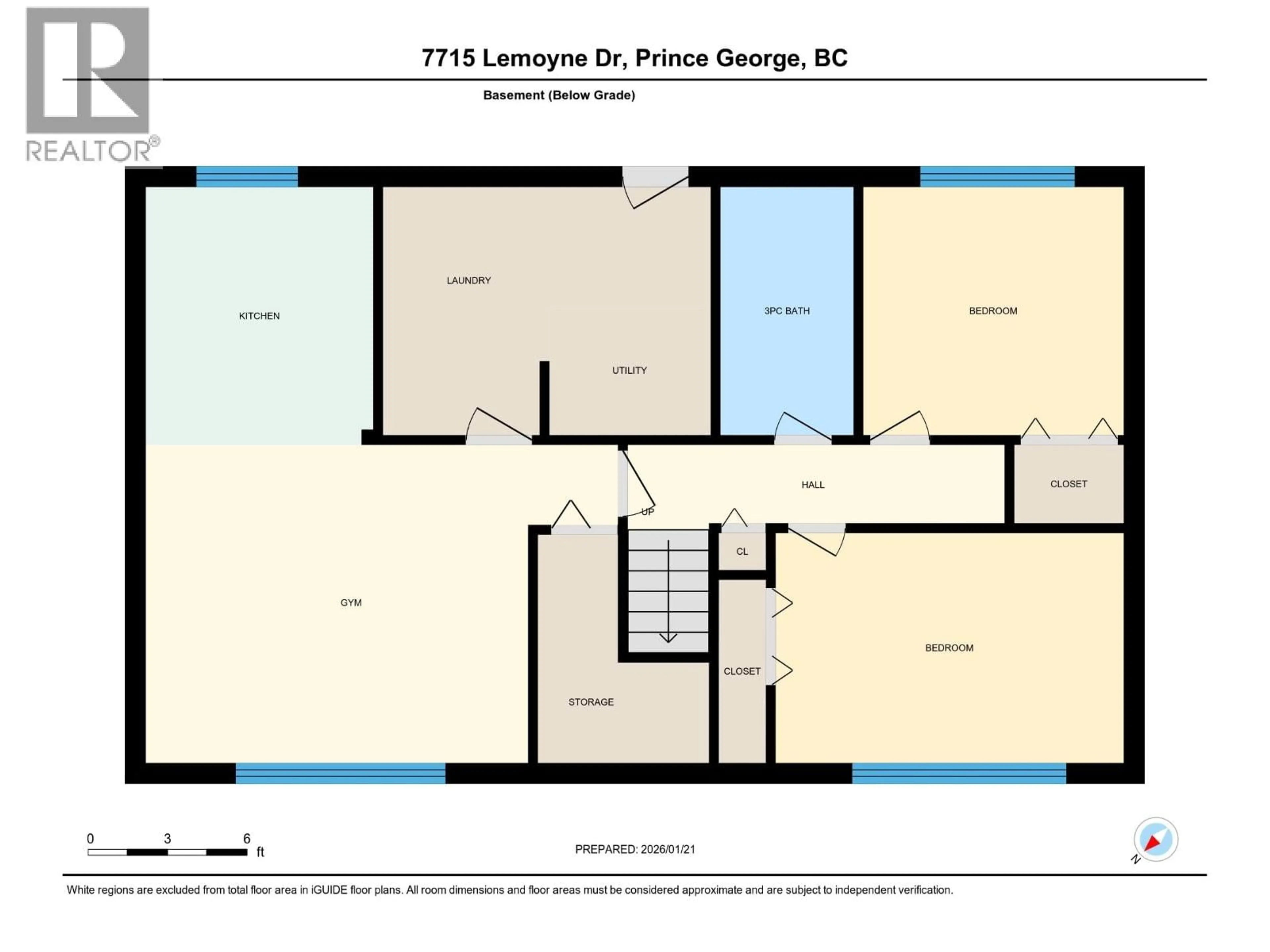 Floor plan for 7715 LEMOYNE DRIVE, Prince George British Columbia V2N3A6