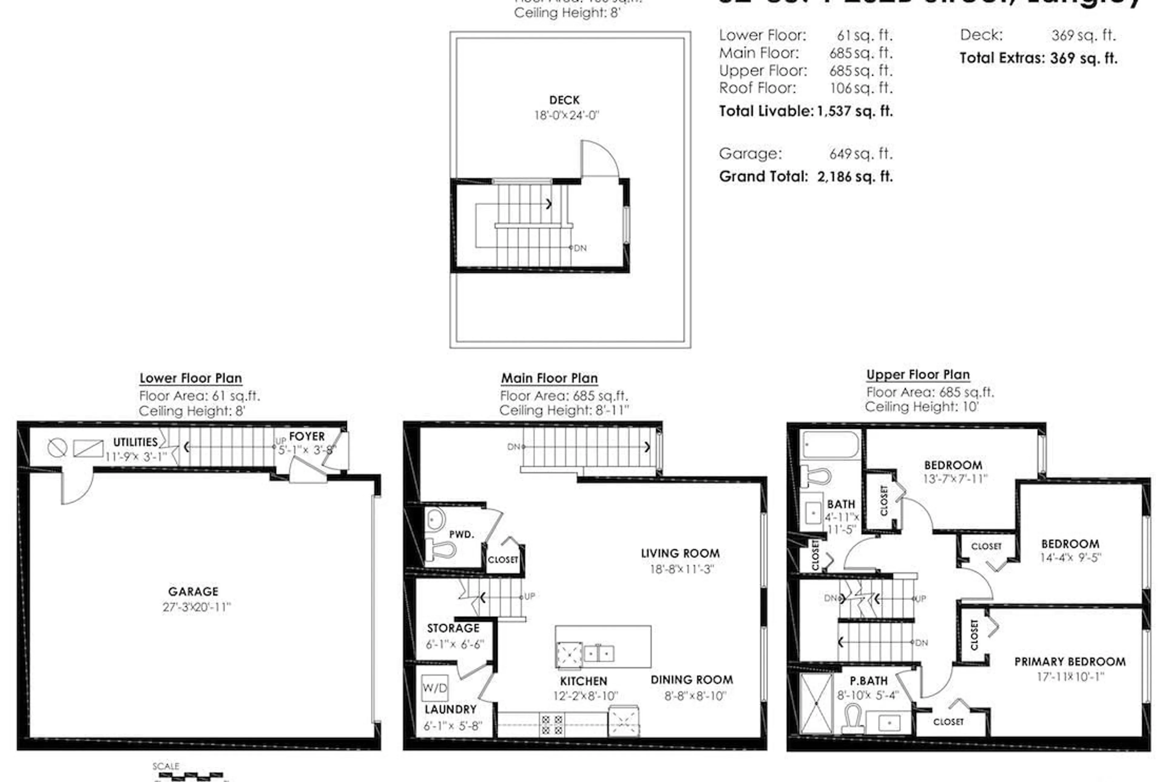 Floor plan for 73 - 8371 202B STREET, Langley British Columbia V2Y4K6