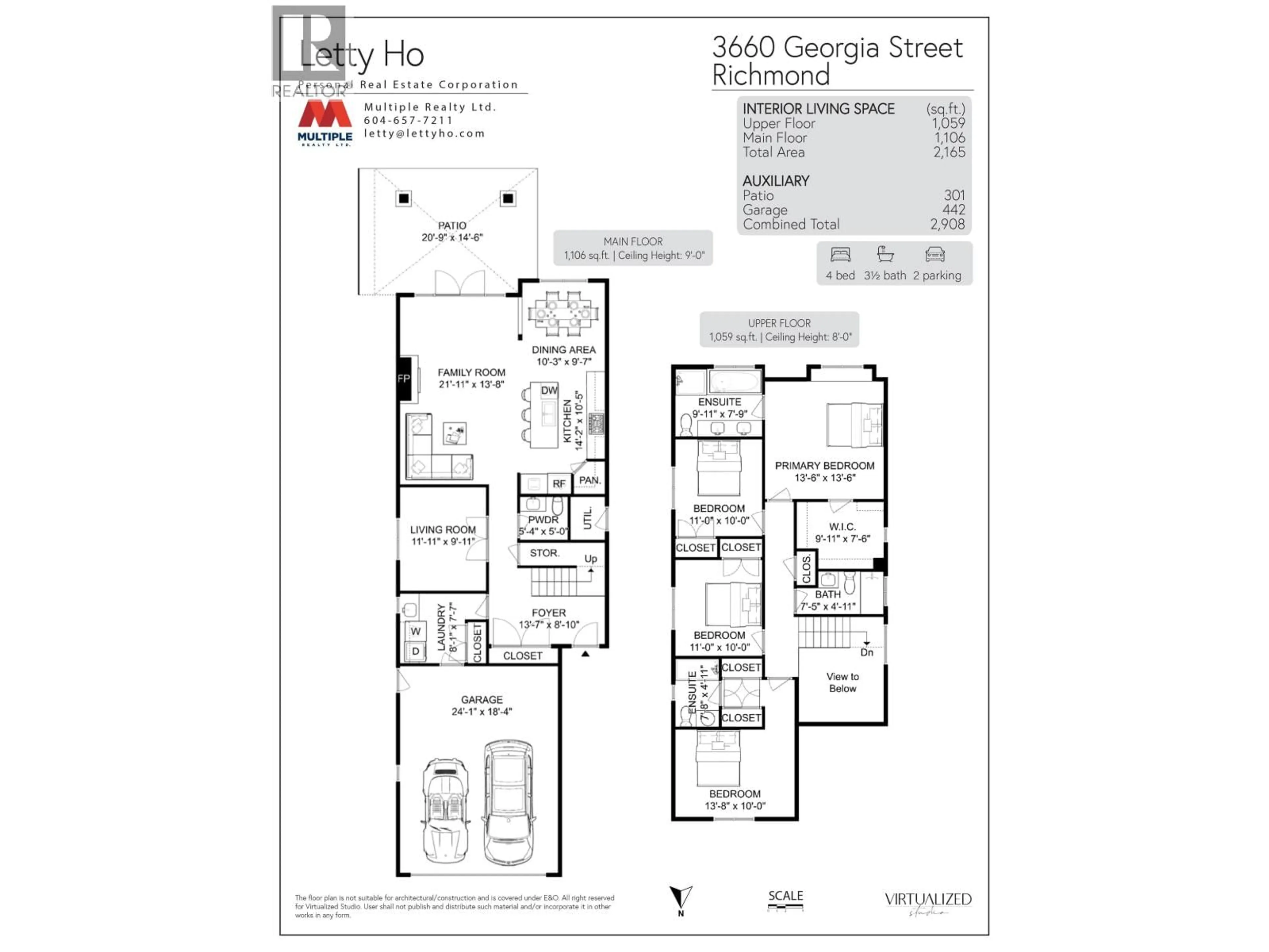 Floor plan for 3660 GEORGIA STREET, Richmond British Columbia V7E2S1
