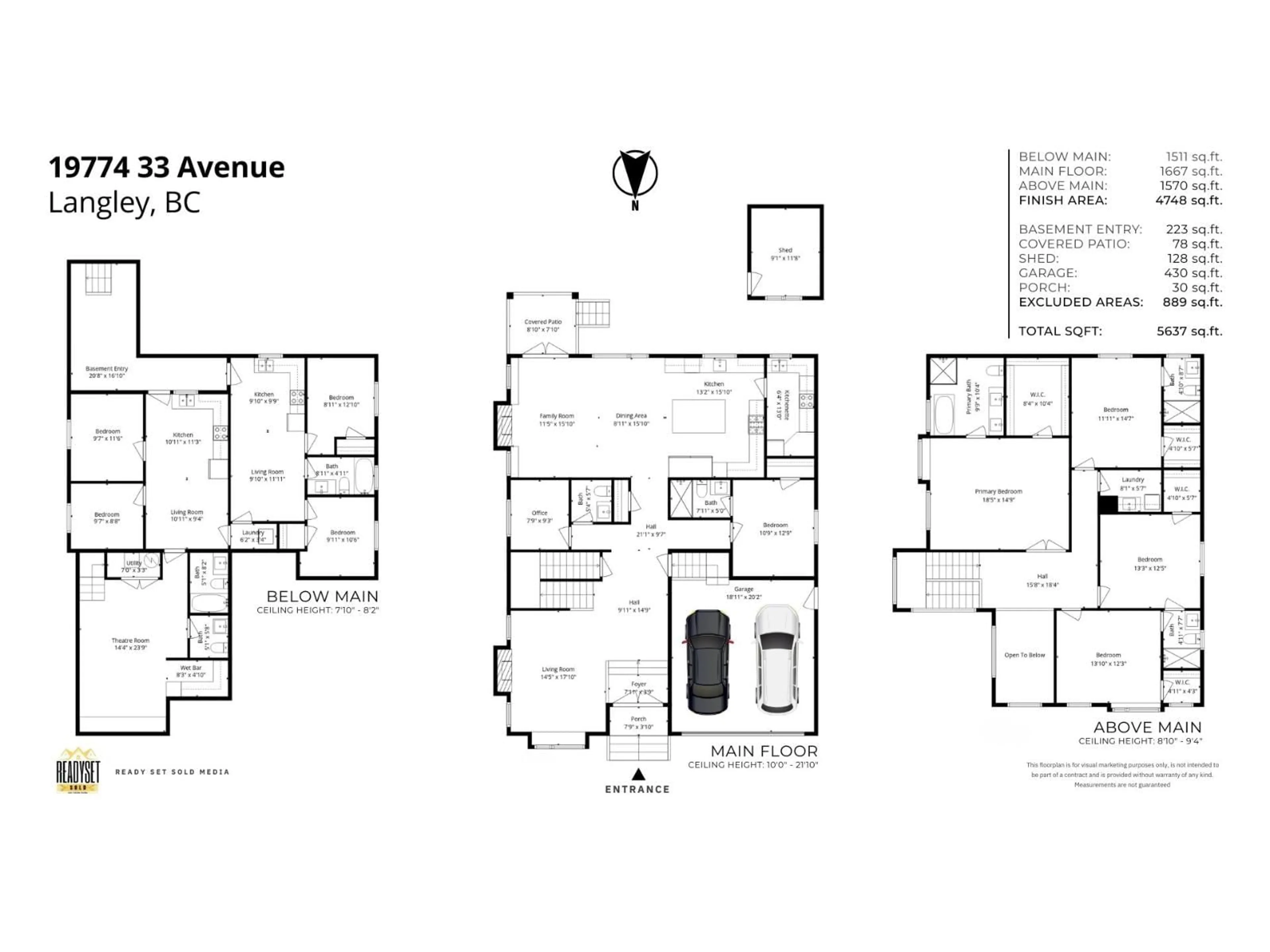 Floor plan for 19774 33 AVE, Langley British Columbia V3A0N9