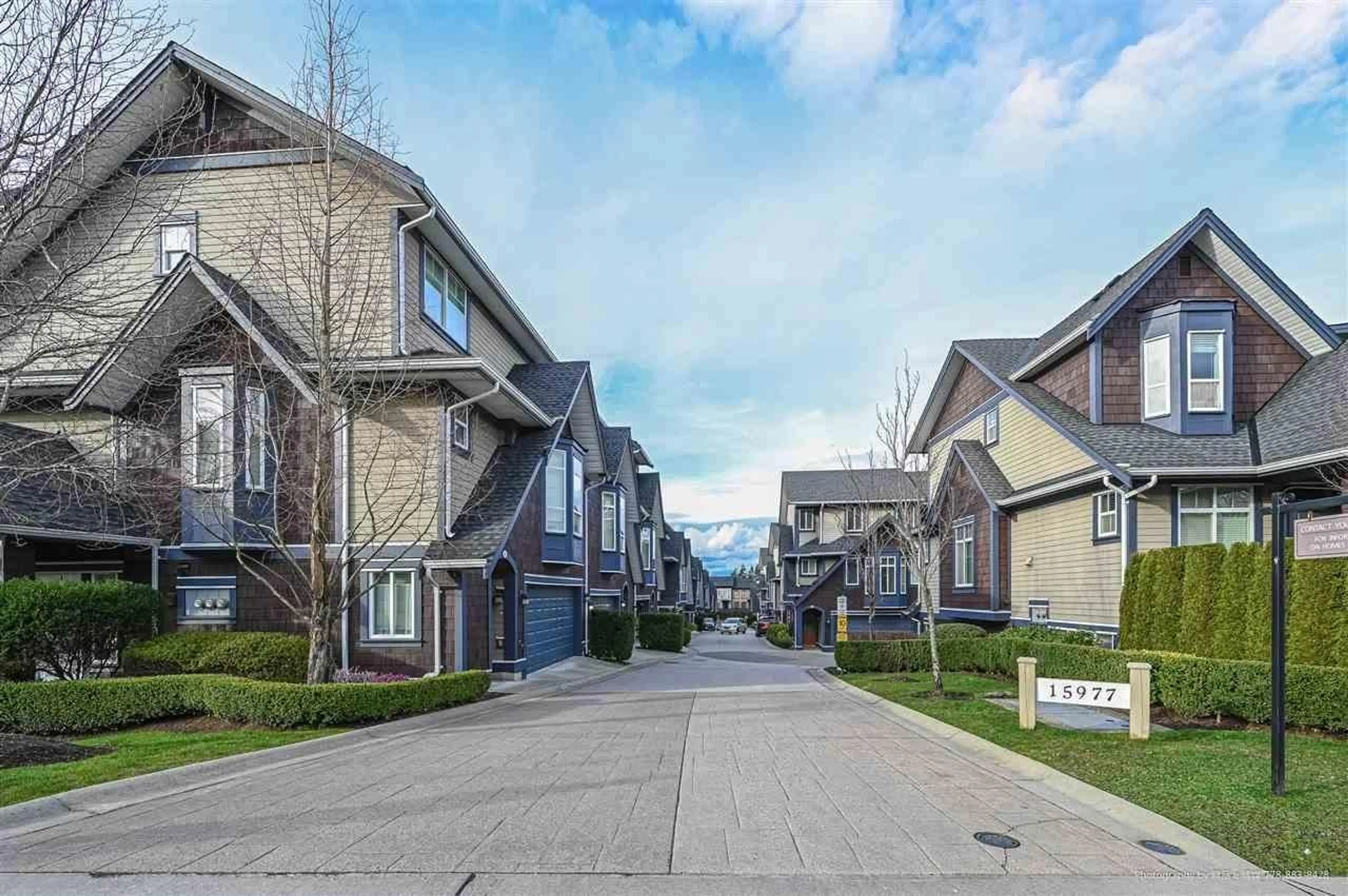 A pic from outside/outdoor area/front of a property/back of a property/a pic from drone, street for 10 - 15977 26 AVENUE, Surrey British Columbia V3Z2W7