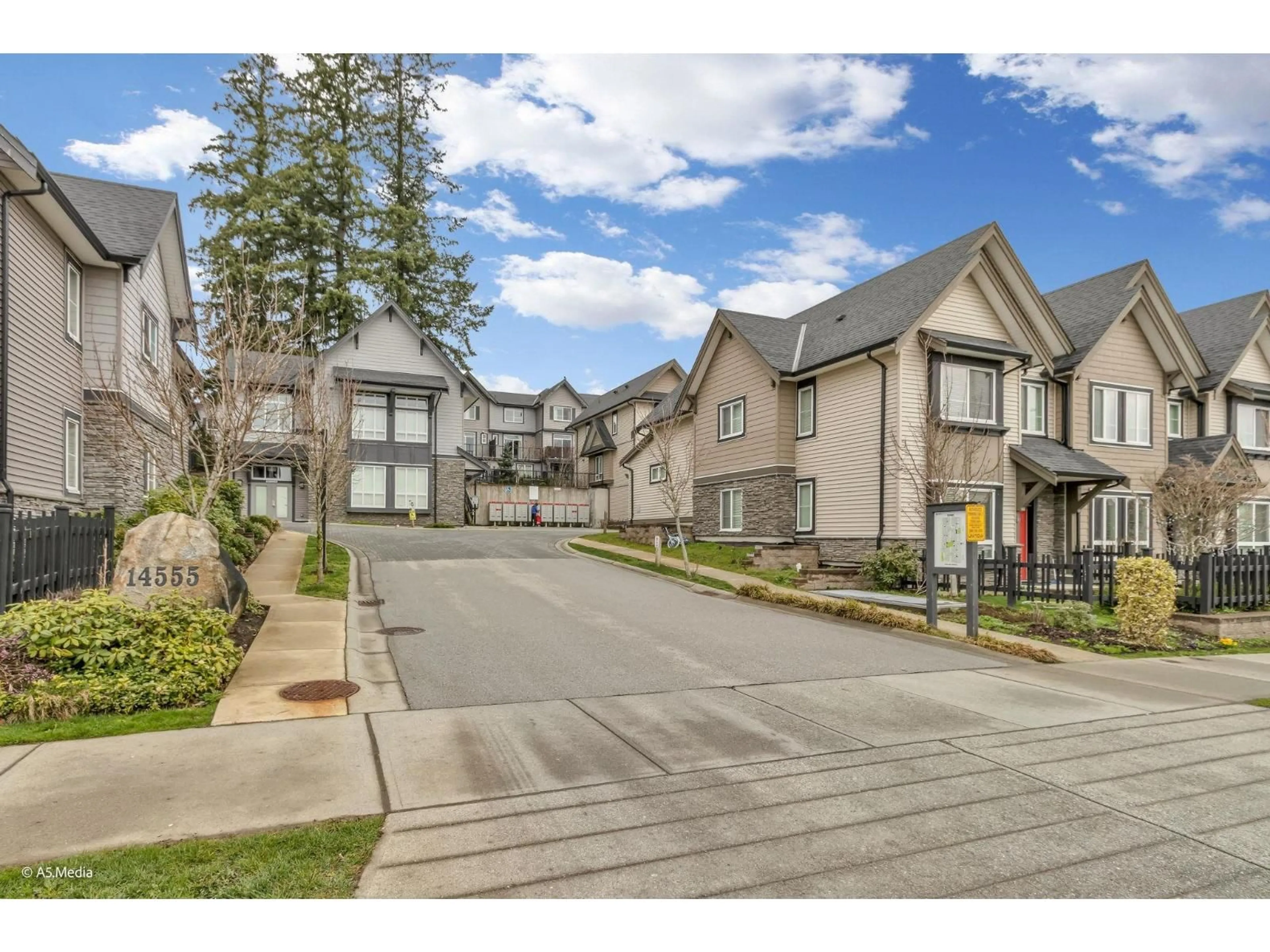 A pic from outside/outdoor area/front of a property/back of a property/a pic from drone, street for 83 - 14555 68 AVENUE, Surrey British Columbia V3S2A8