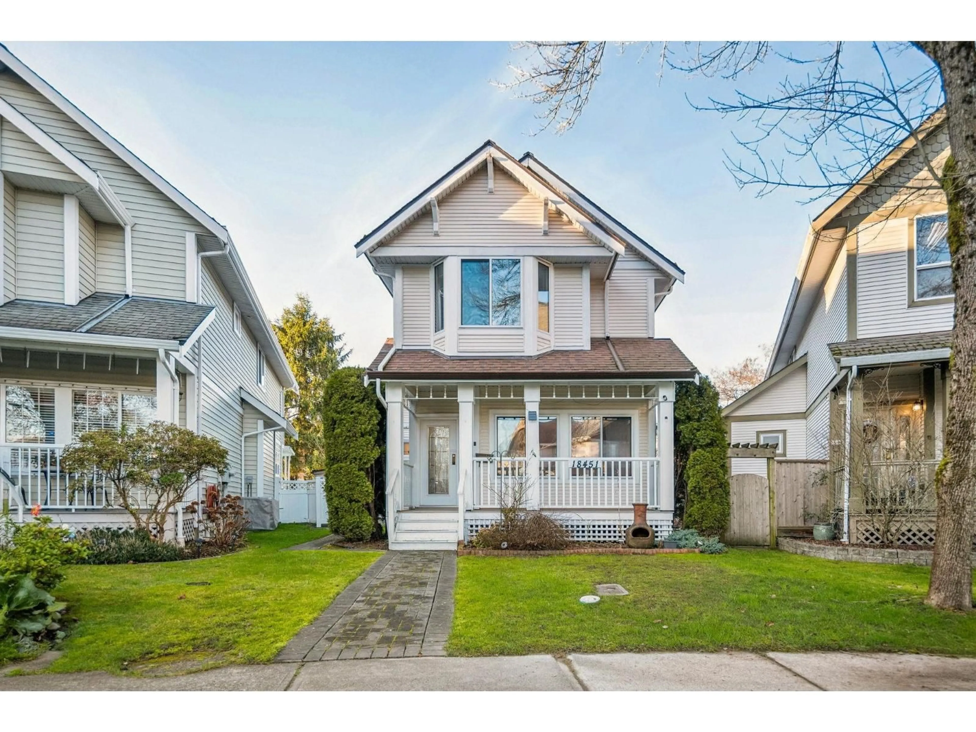 Home with vinyl exterior material, street for 18451 66 AVENUE, Surrey British Columbia V3S8V6