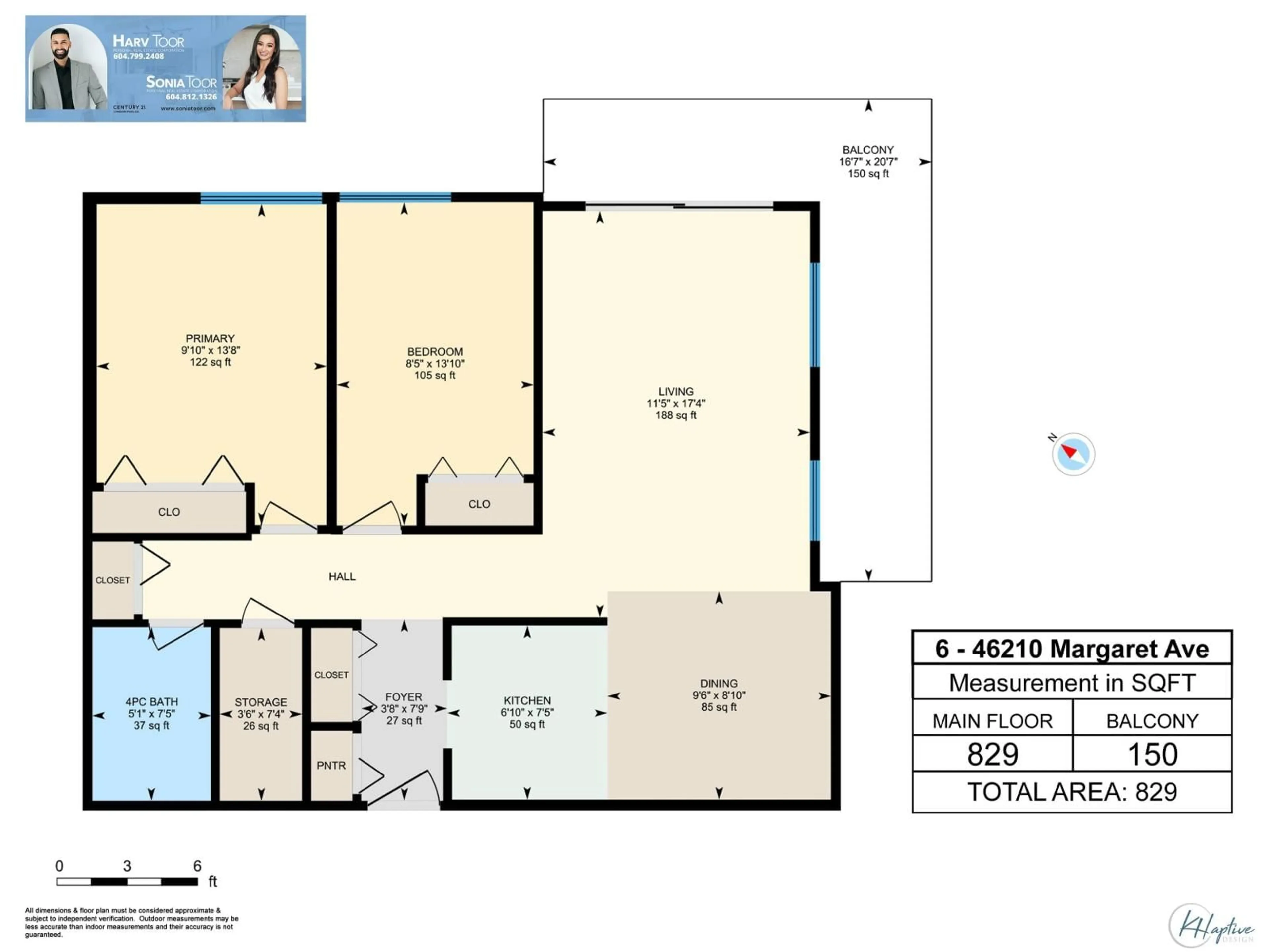 Floor plan for 6 - 46210 MARGARET AVENUE, Chilliwack British Columbia V2P2G9