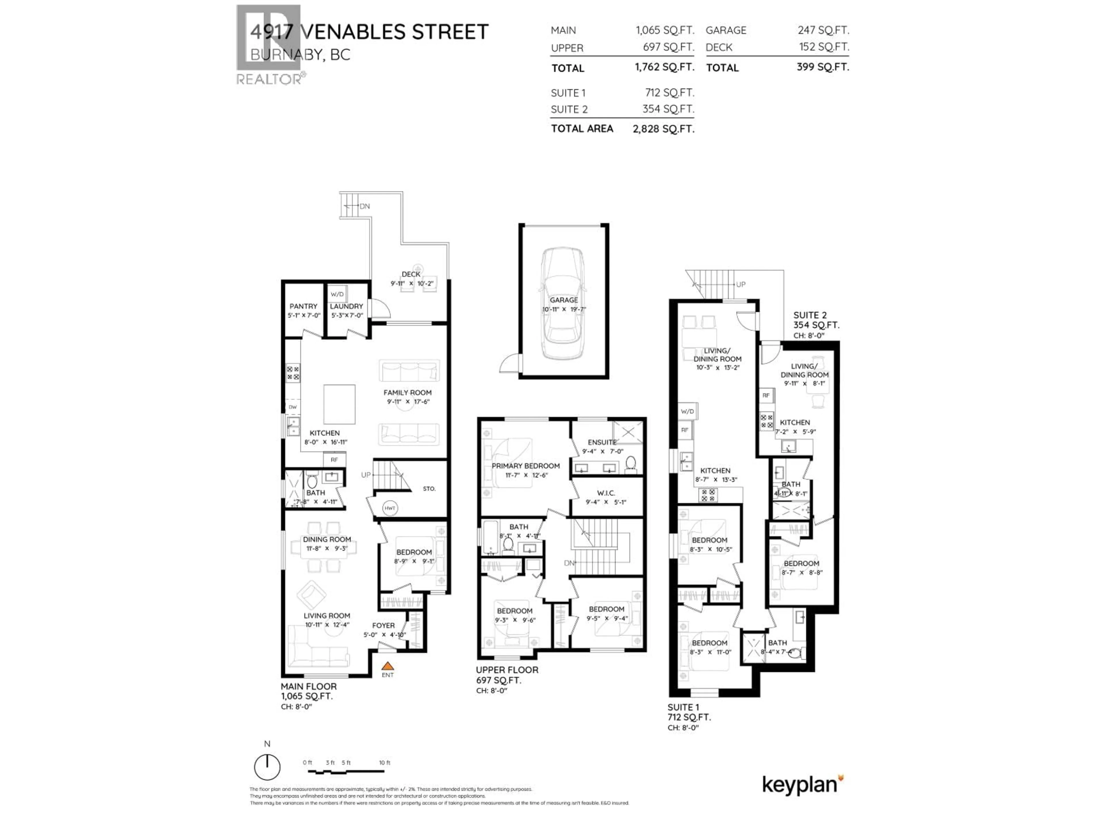 Floor plan for 4917 VENABLES STREET, Burnaby British Columbia V5B1X8