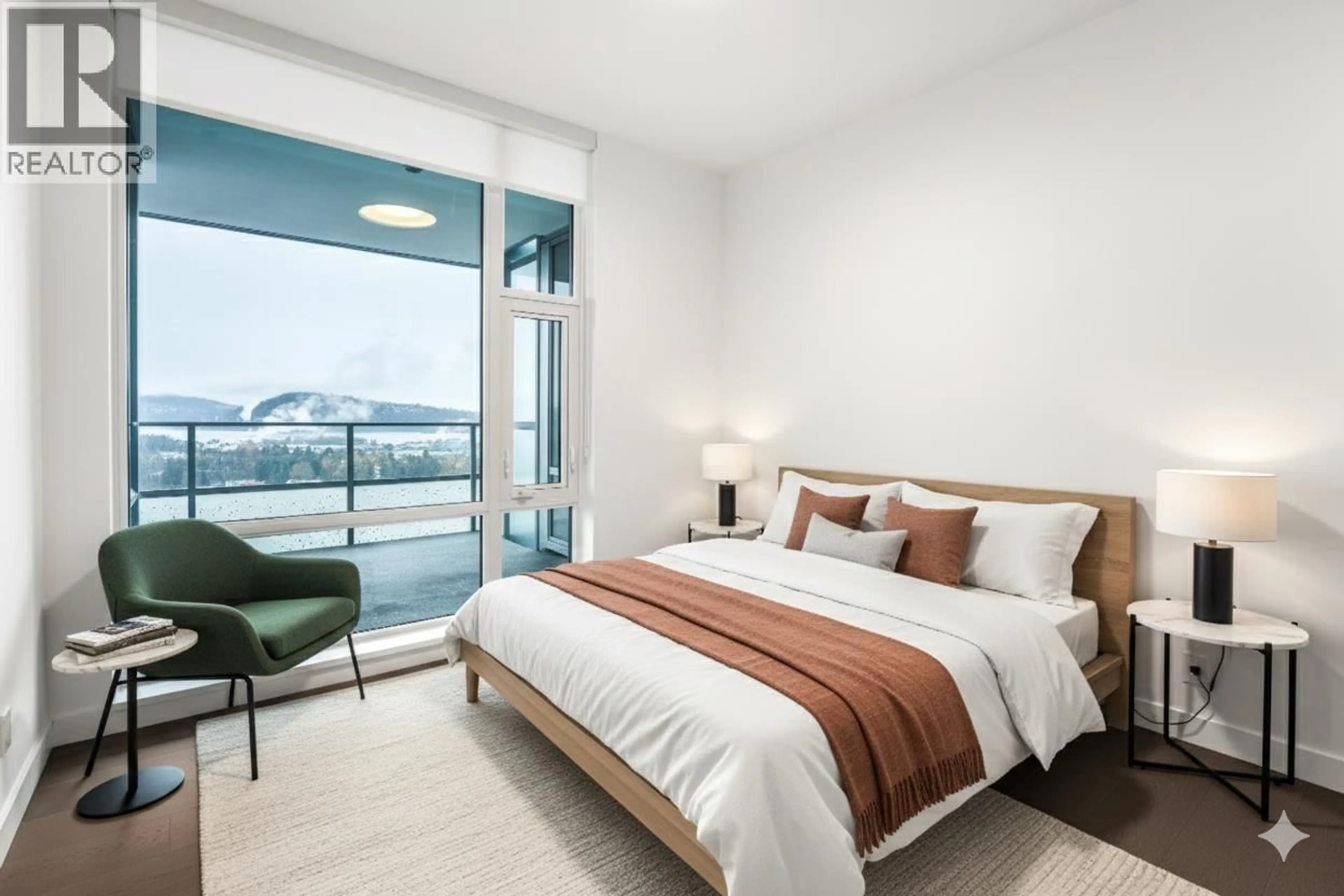 Bedroom with bed, unknown for 3002 - 1500 FERN STREET, North Vancouver British Columbia V7J0E6