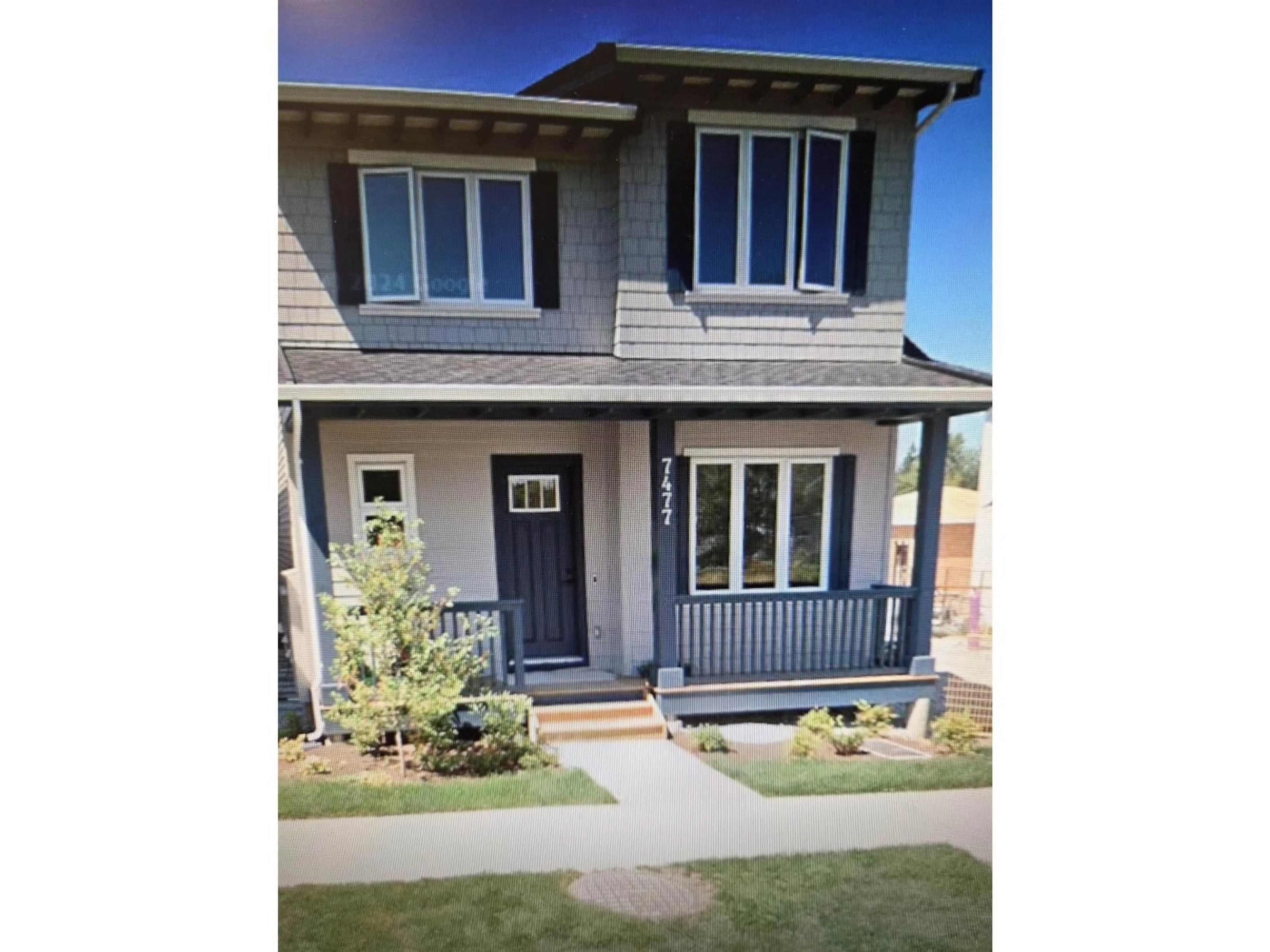 Home with vinyl exterior material, street for 7477 197 STREET, Langley British Columbia V2Y3R6