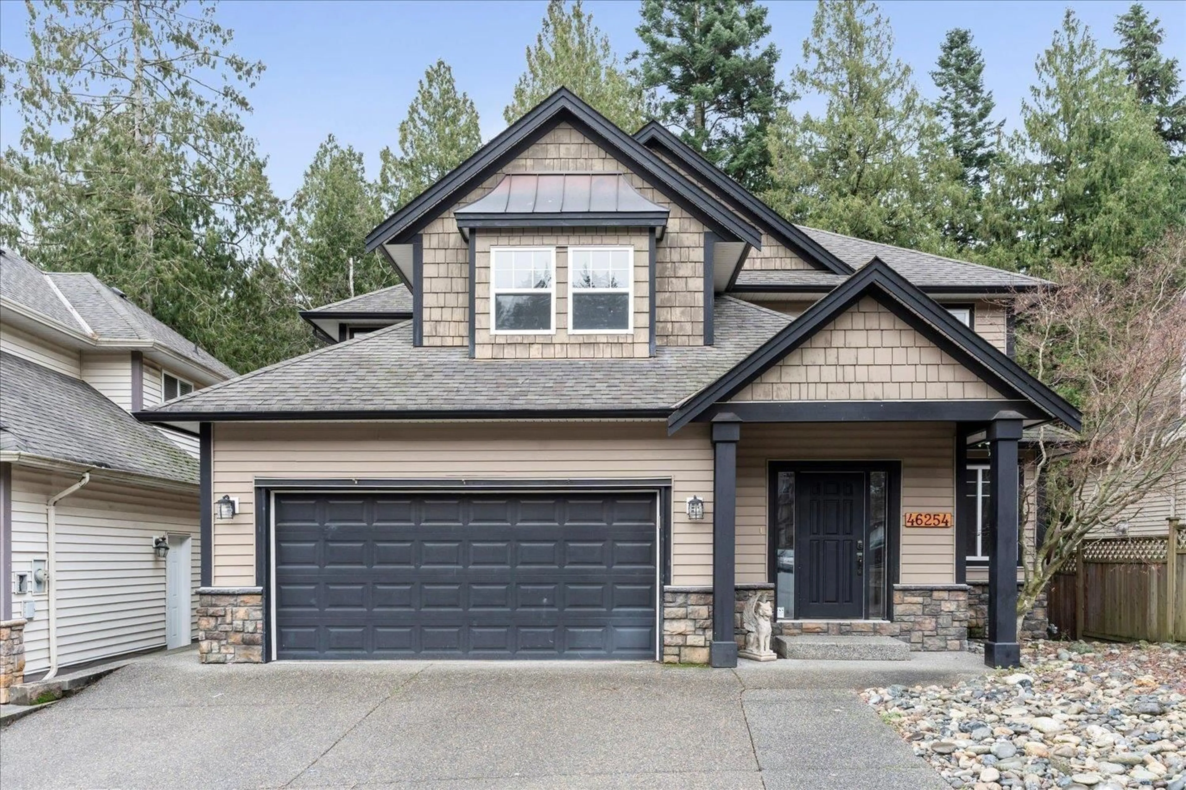 Home with brick exterior material, street for 46254 KERMODE CRESCENT, Chilliwack British Columbia V2R0C7