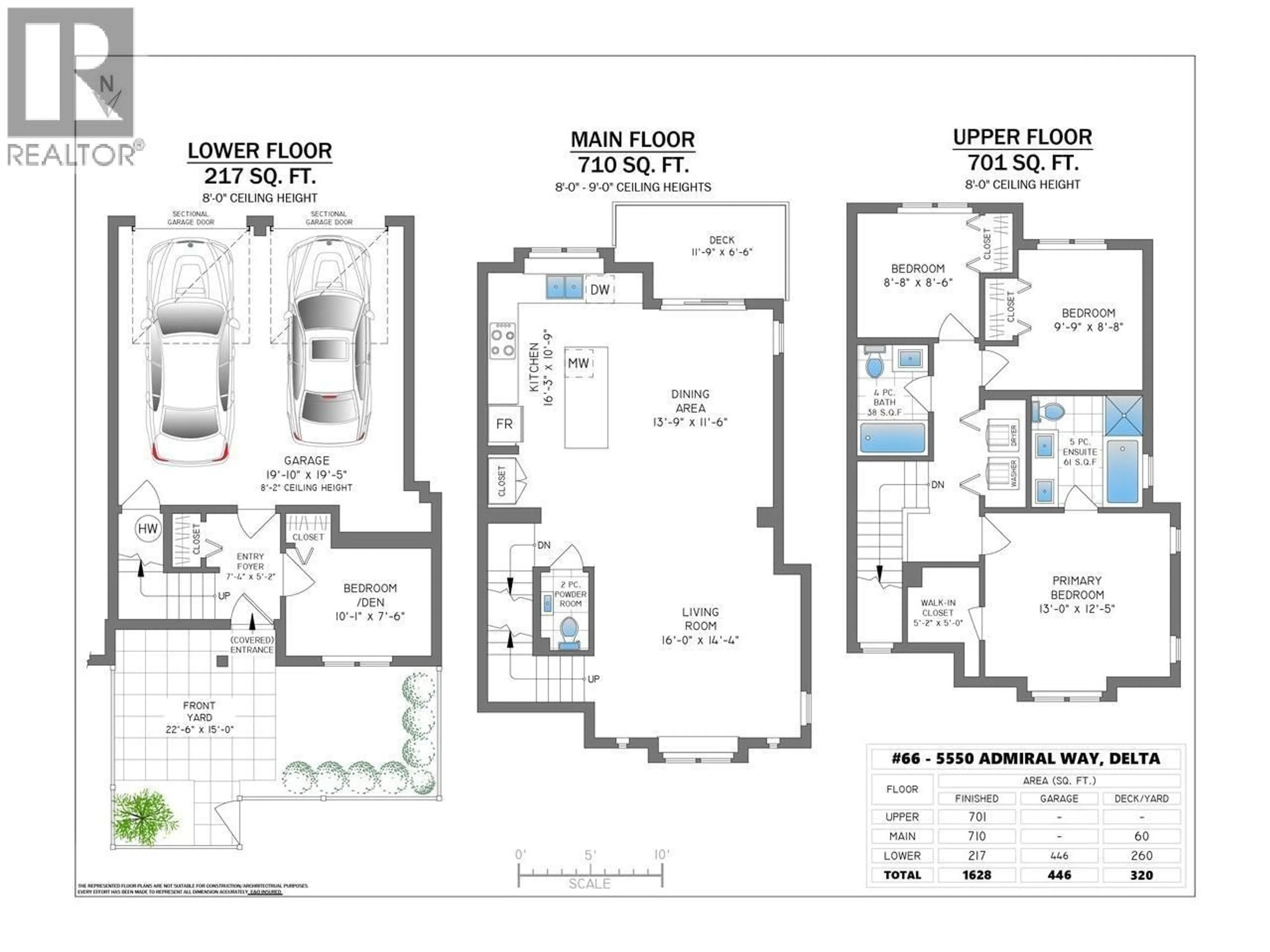 Floor plan for 66 - 5550 ADMIRAL WAY, Ladner British Columbia V4K0C4