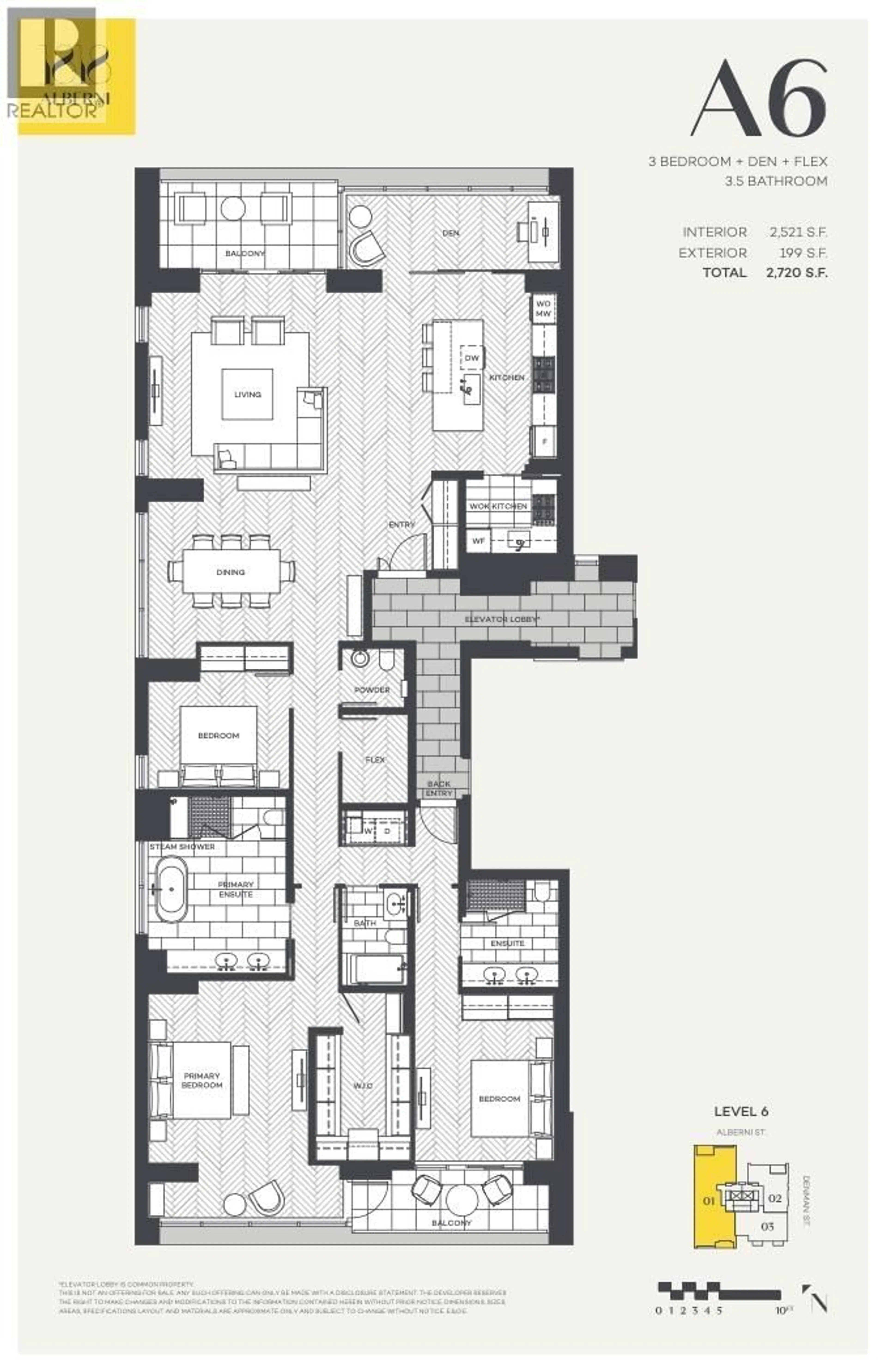 Floor plan for 601 - 1818 ALBERNI STREET, Vancouver British Columbia V6G1B3