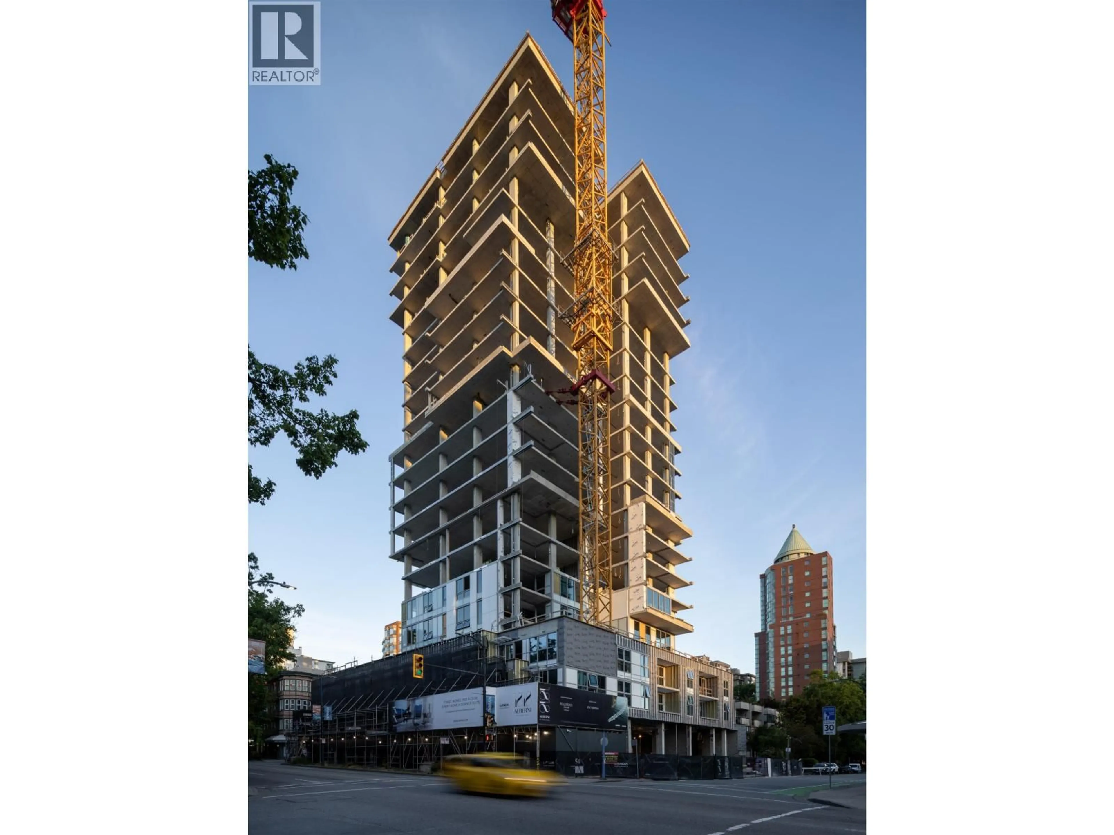 A pic from outside/outdoor area/front of a property/back of a property/a pic from drone, building for 601 - 1818 ALBERNI STREET, Vancouver British Columbia V6G1B3