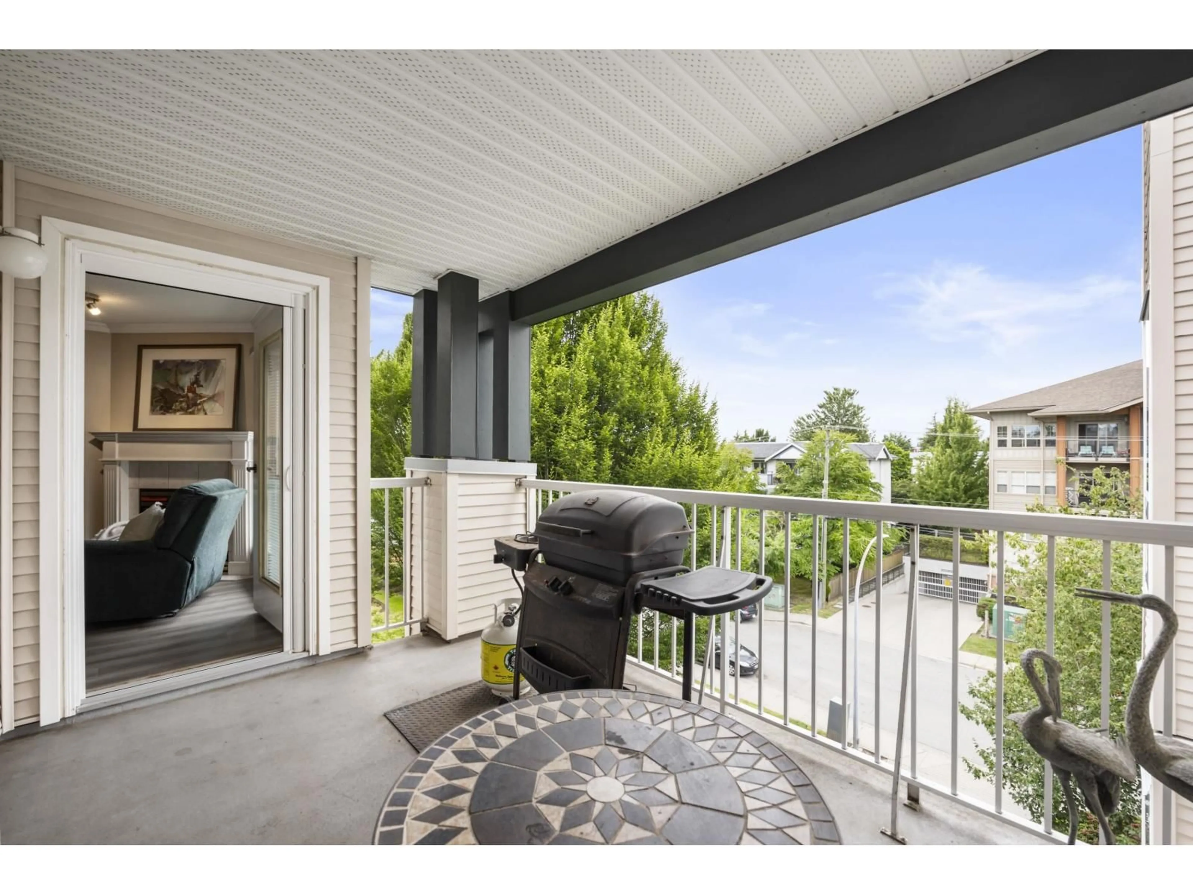 Balcony in the apartment, water/lake/river/ocean view for 403 - 20200 54A AVENUE, Langley British Columbia V3A3W7