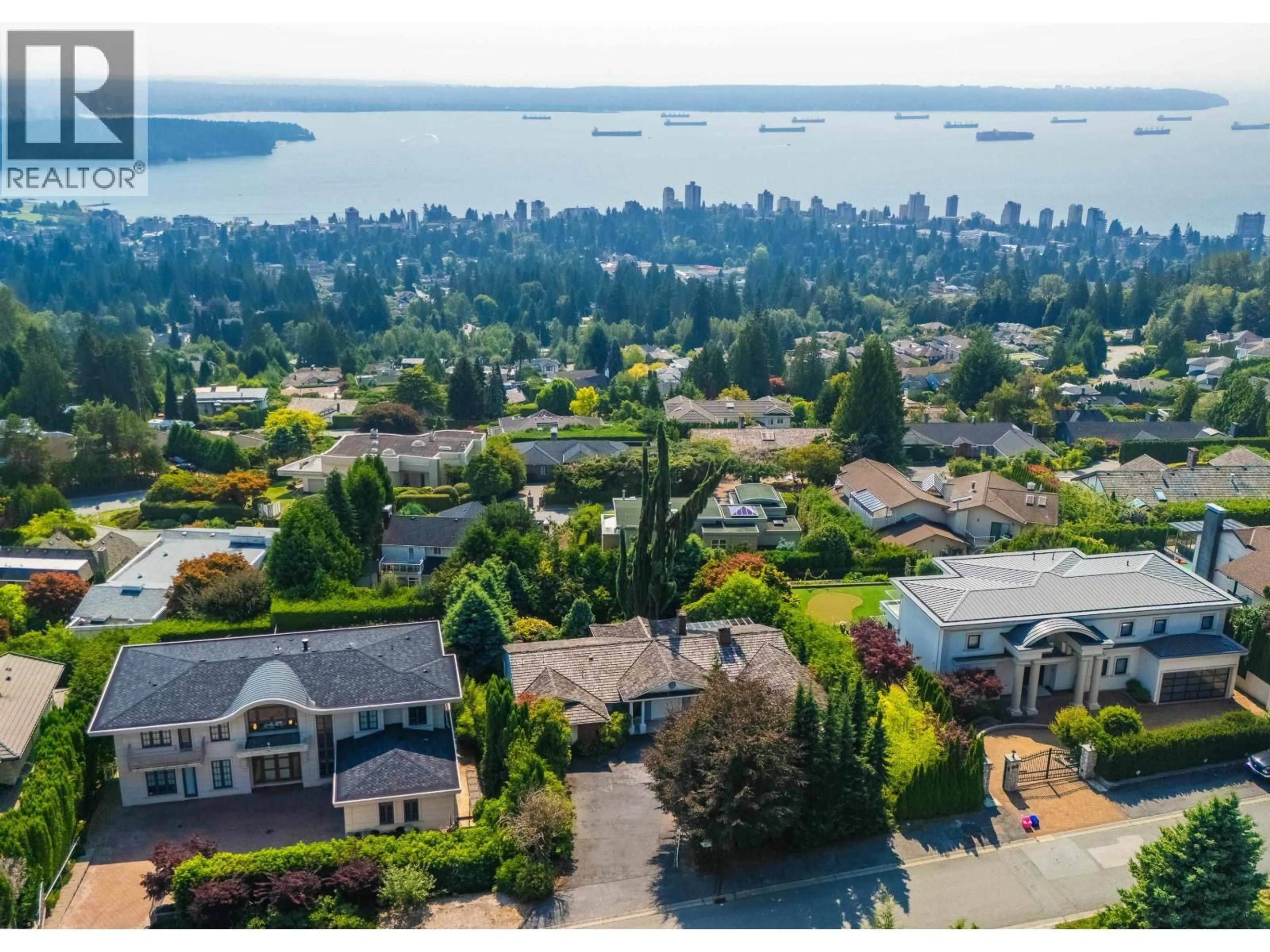 A pic from outside/outdoor area/front of a property/back of a property/a pic from drone, water/lake/river/ocean view for 1346 WHITBY ROAD, West Vancouver British Columbia V7S2N5