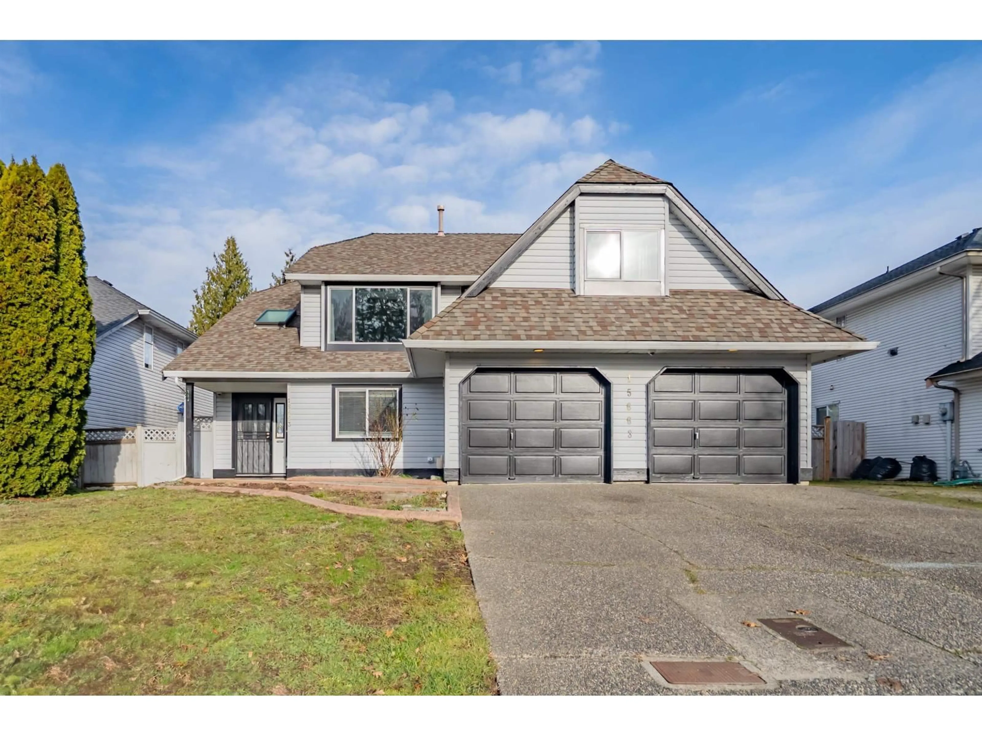 Home with vinyl exterior material, street for 15663 107A AVENUE, Surrey British Columbia V4N3H9