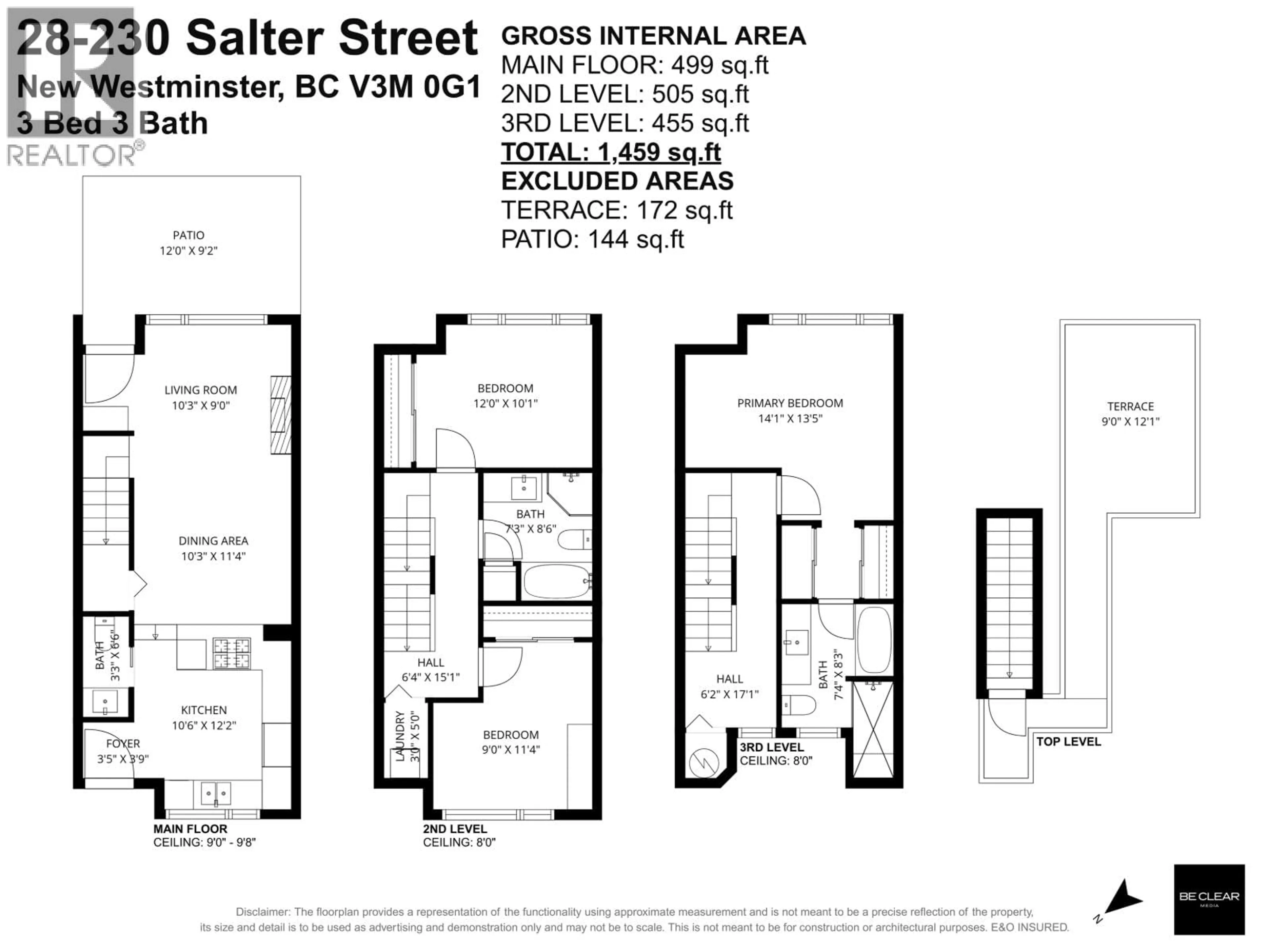 Floor plan for 28 - 230 SALTER STREET, New Westminster British Columbia V3M0G1
