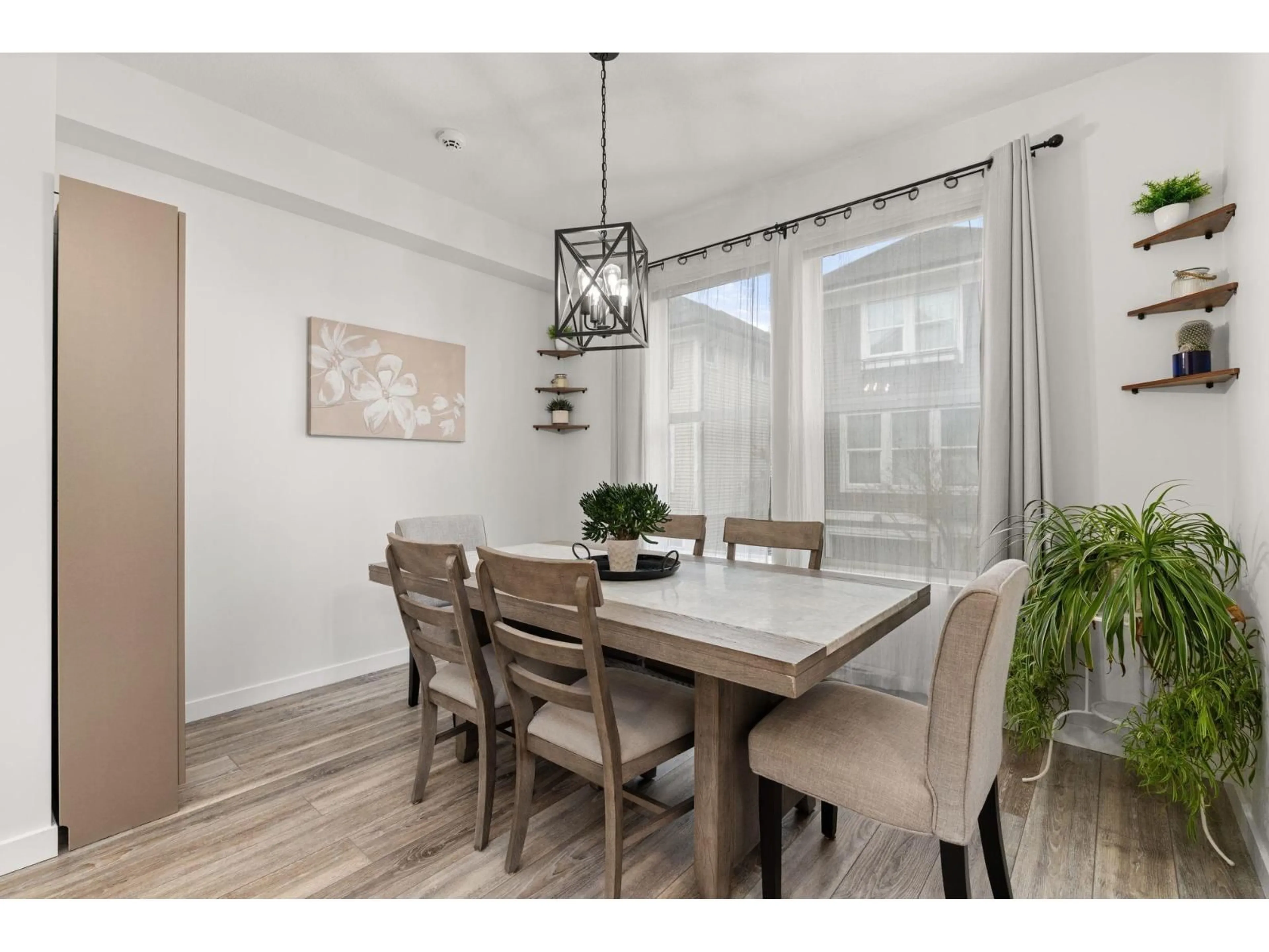Dining room, wood/laminate floor for 14 - 10415 DELSOM CRESCENT, Delta British Columbia V4C0B1