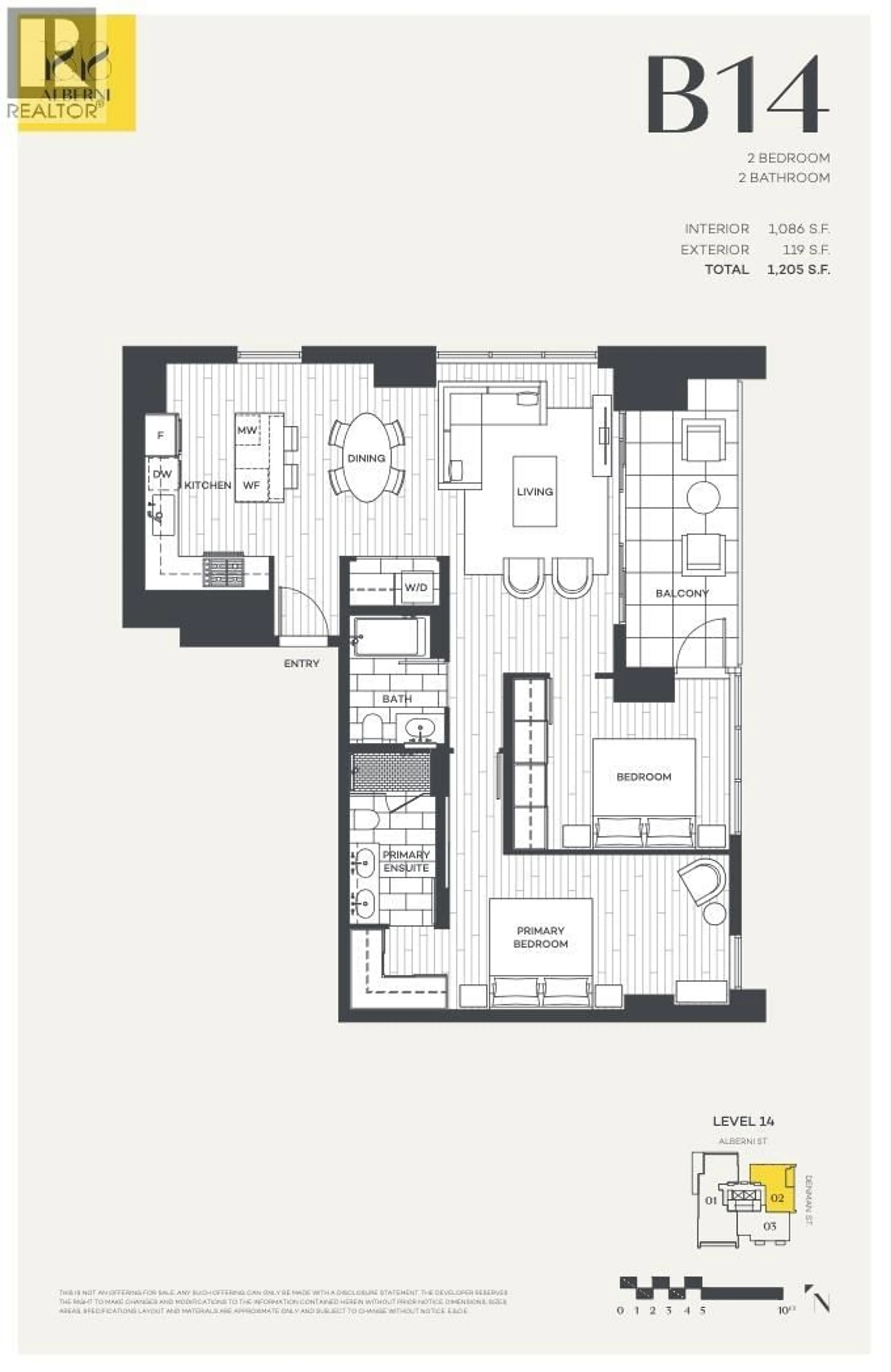 Floor plan for 1402 - 1818 ALBERNI STREET, Vancouver British Columbia V6G1B3