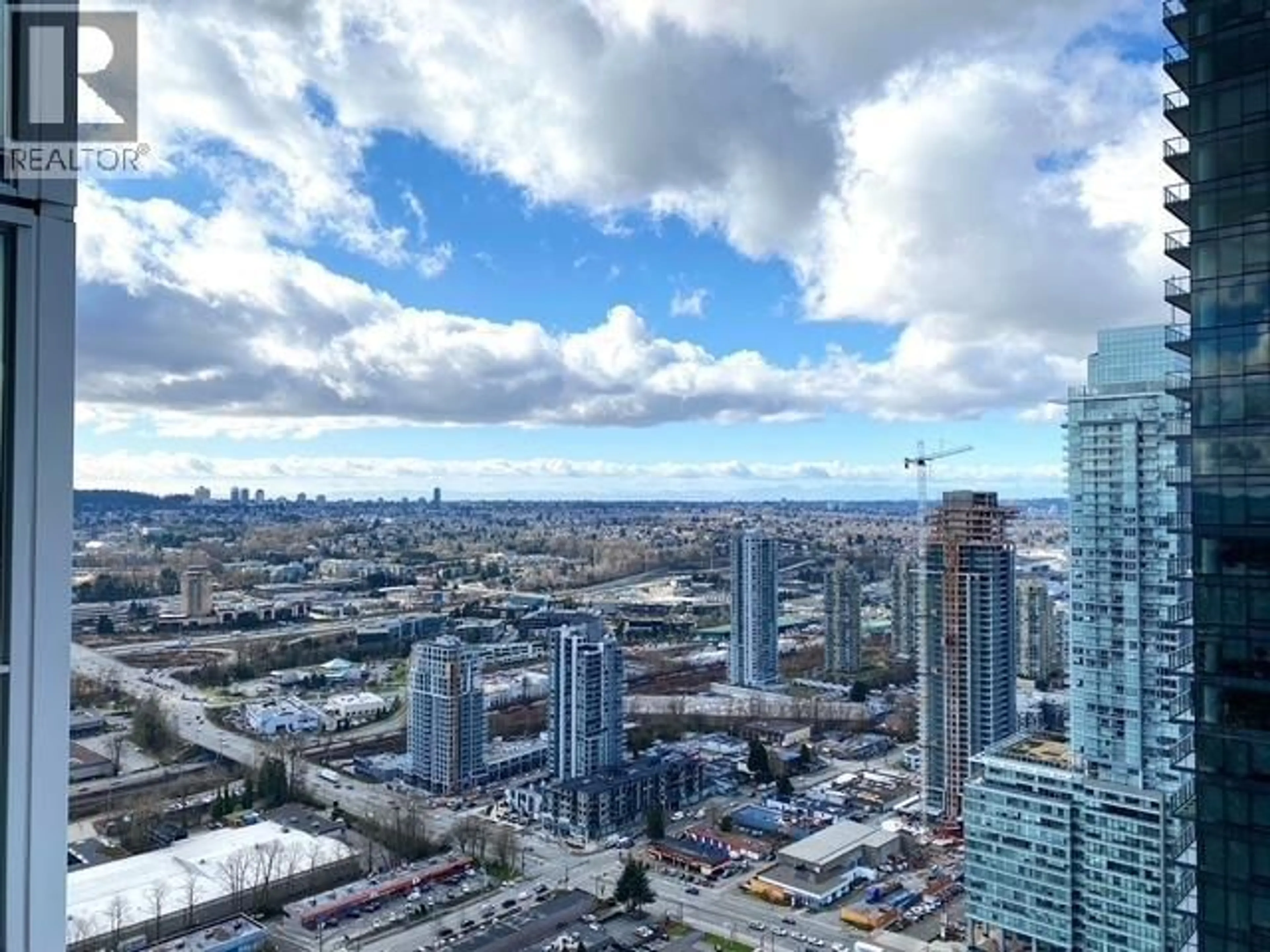 A pic from outside/outdoor area/front of a property/back of a property/a pic from drone, city buildings view from balcony for 3906 - 4650 BRENTWOOD BOULEVARD, Burnaby British Columbia V5C0M3
