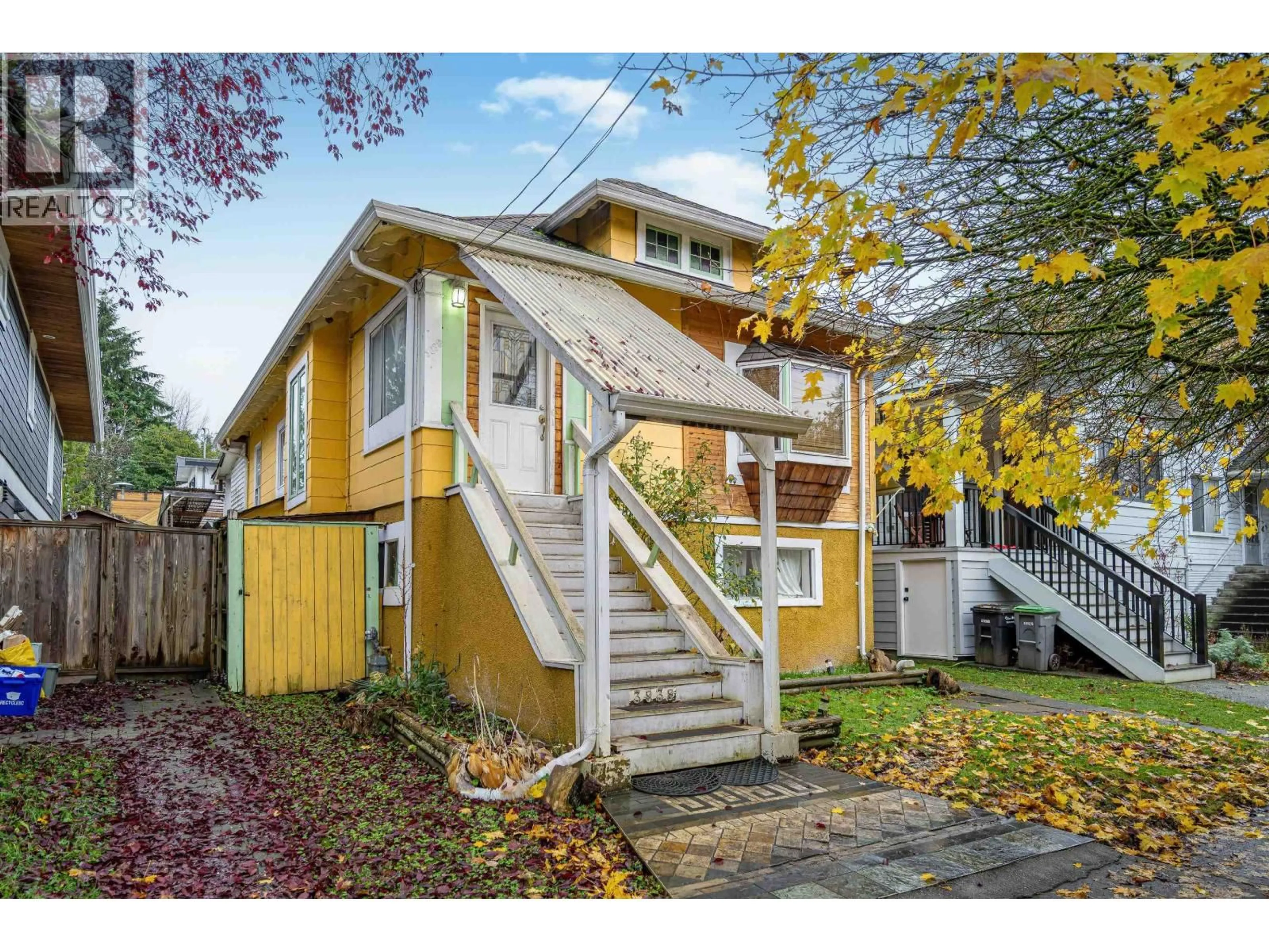 Home with vinyl exterior material, street for 3838 INVERNESS STREET, Vancouver British Columbia V5V4W2