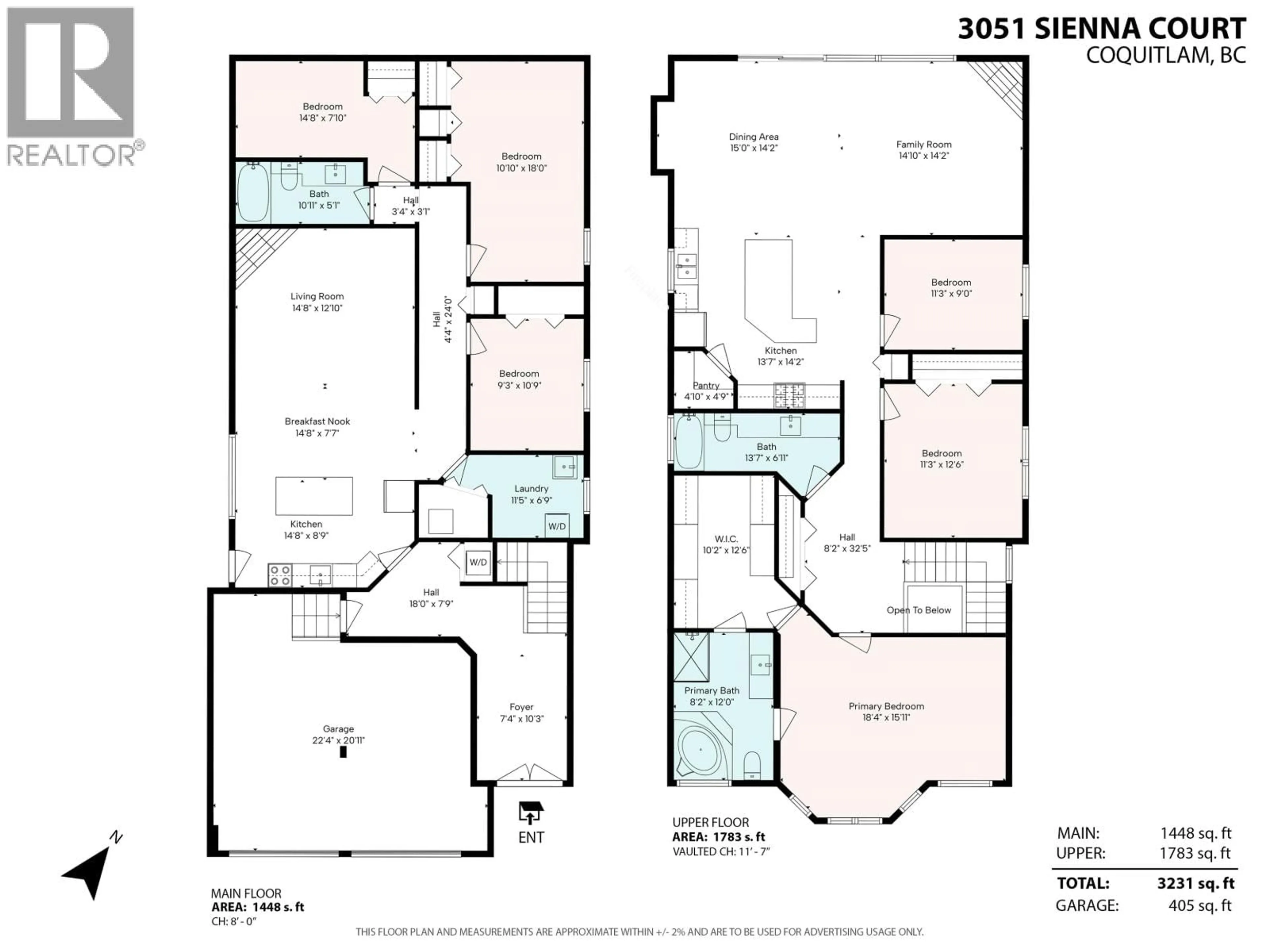 Floor plan for 3051 SIENNA COURT, Coquitlam British Columbia V3E3N7