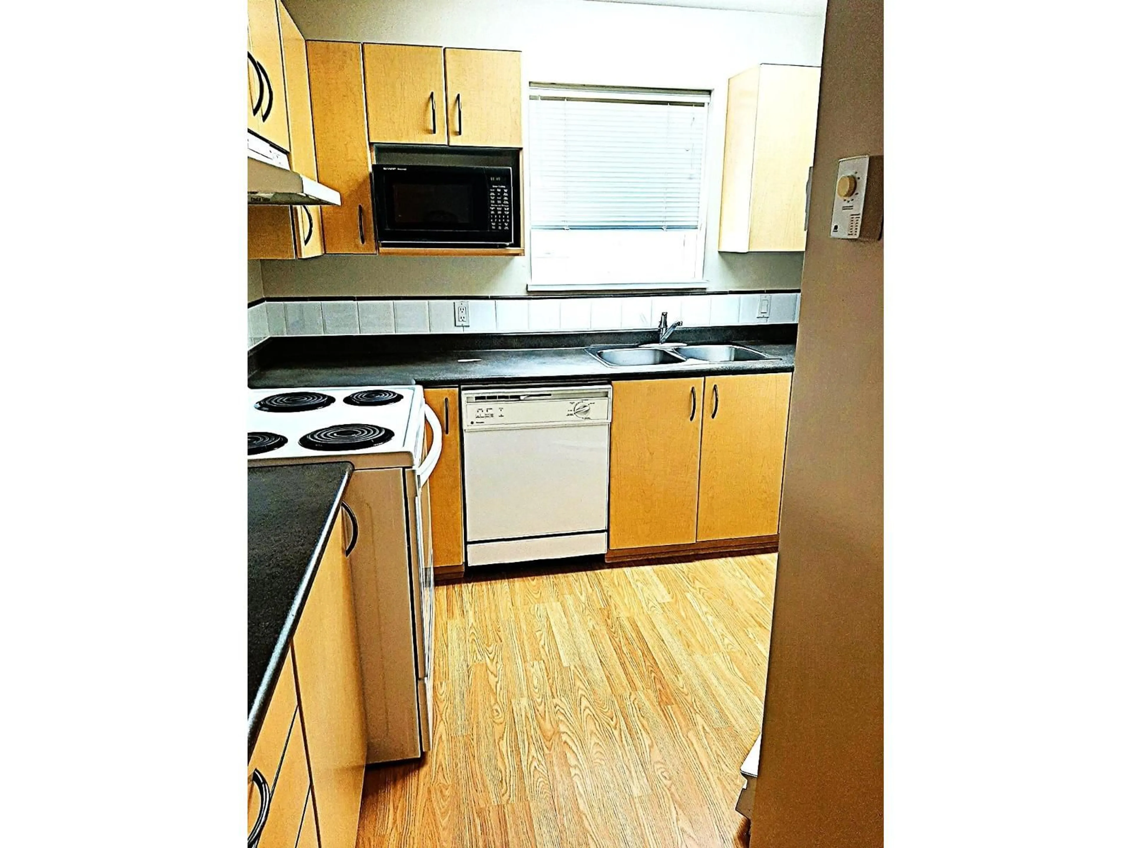 Standard kitchen, wood/laminate floor for 301 - 20200 56 AVENUE, Langley British Columbia V3A8S1