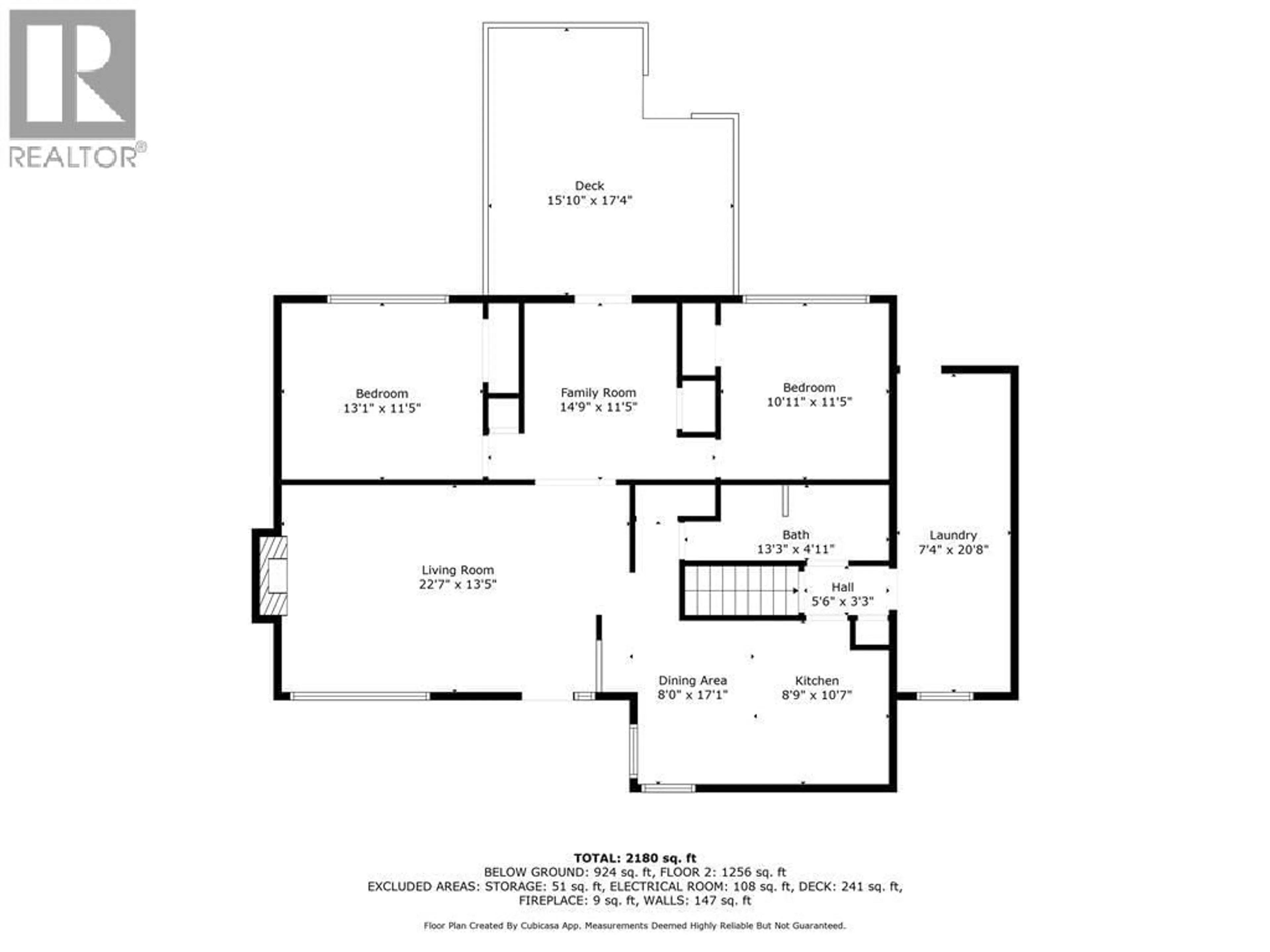 Floor plan for 1601 GORSE STREET, Prince George British Columbia V2L1G5