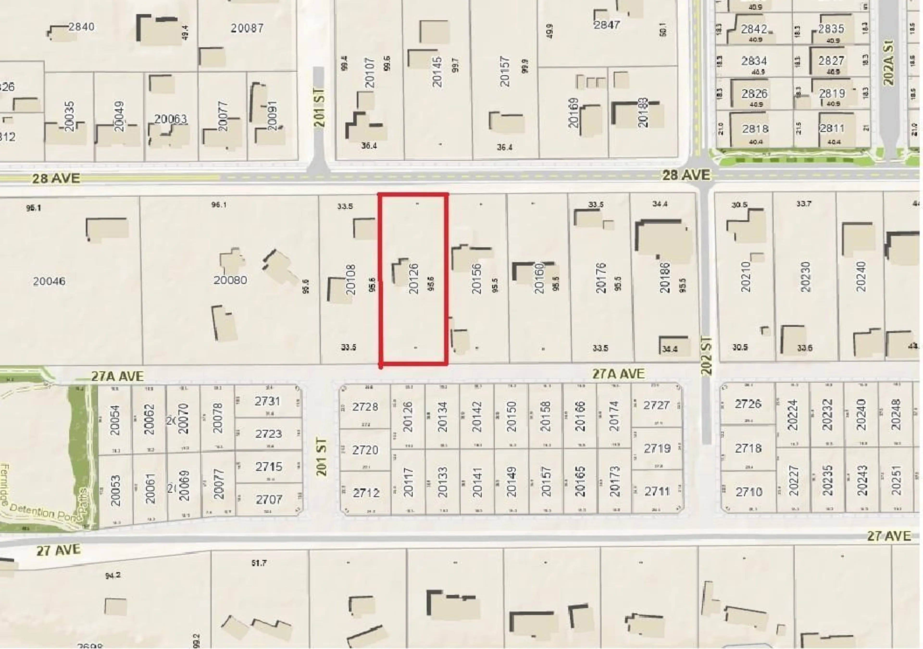 Picture of a map for 20126 28 AVENUE, Langley British Columbia V2Z2B9