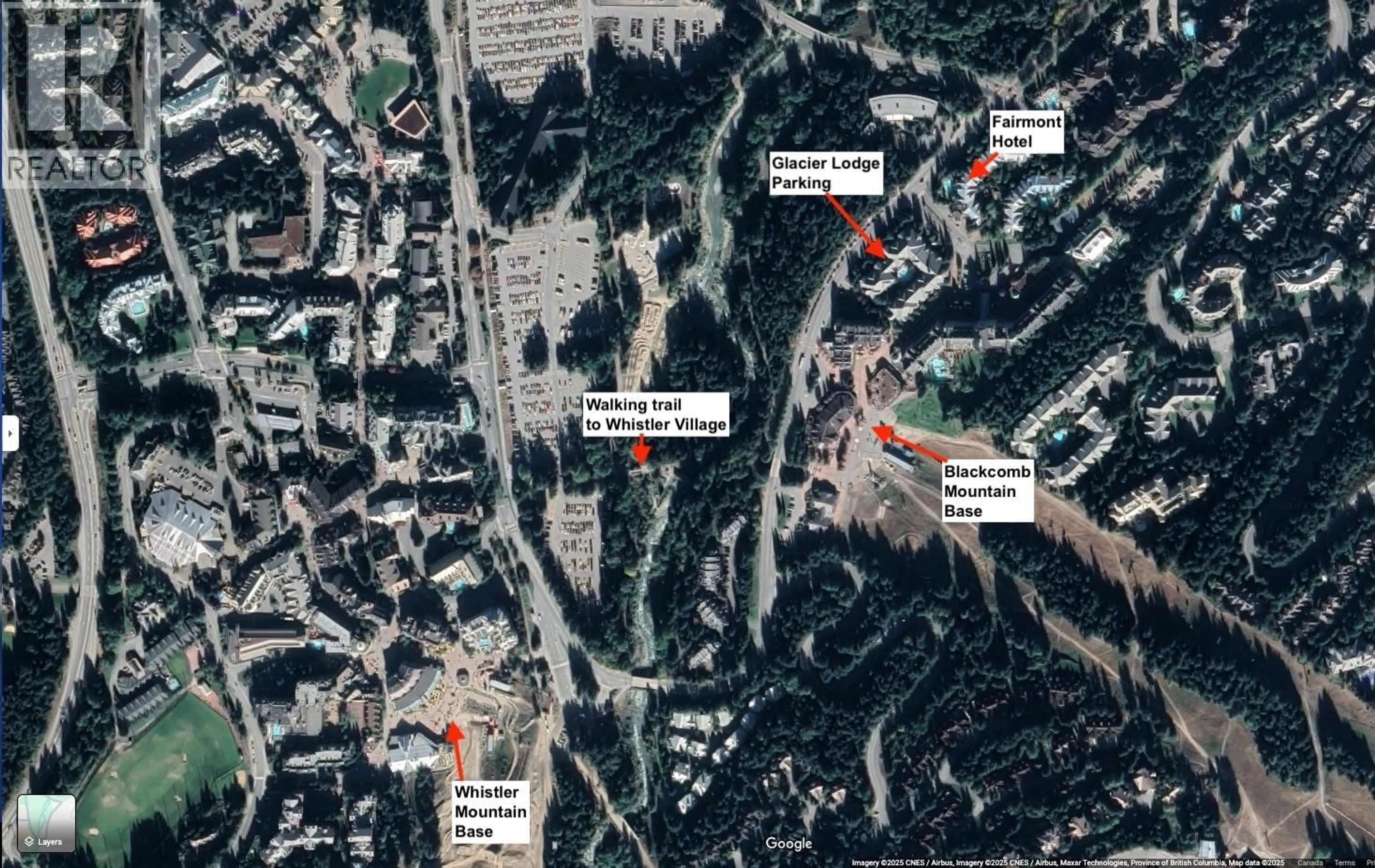 Picture of a map for P62 - 4573 PARKING STALL CHATEAU BOULEVARD, Whistler British Columbia V0N1B4