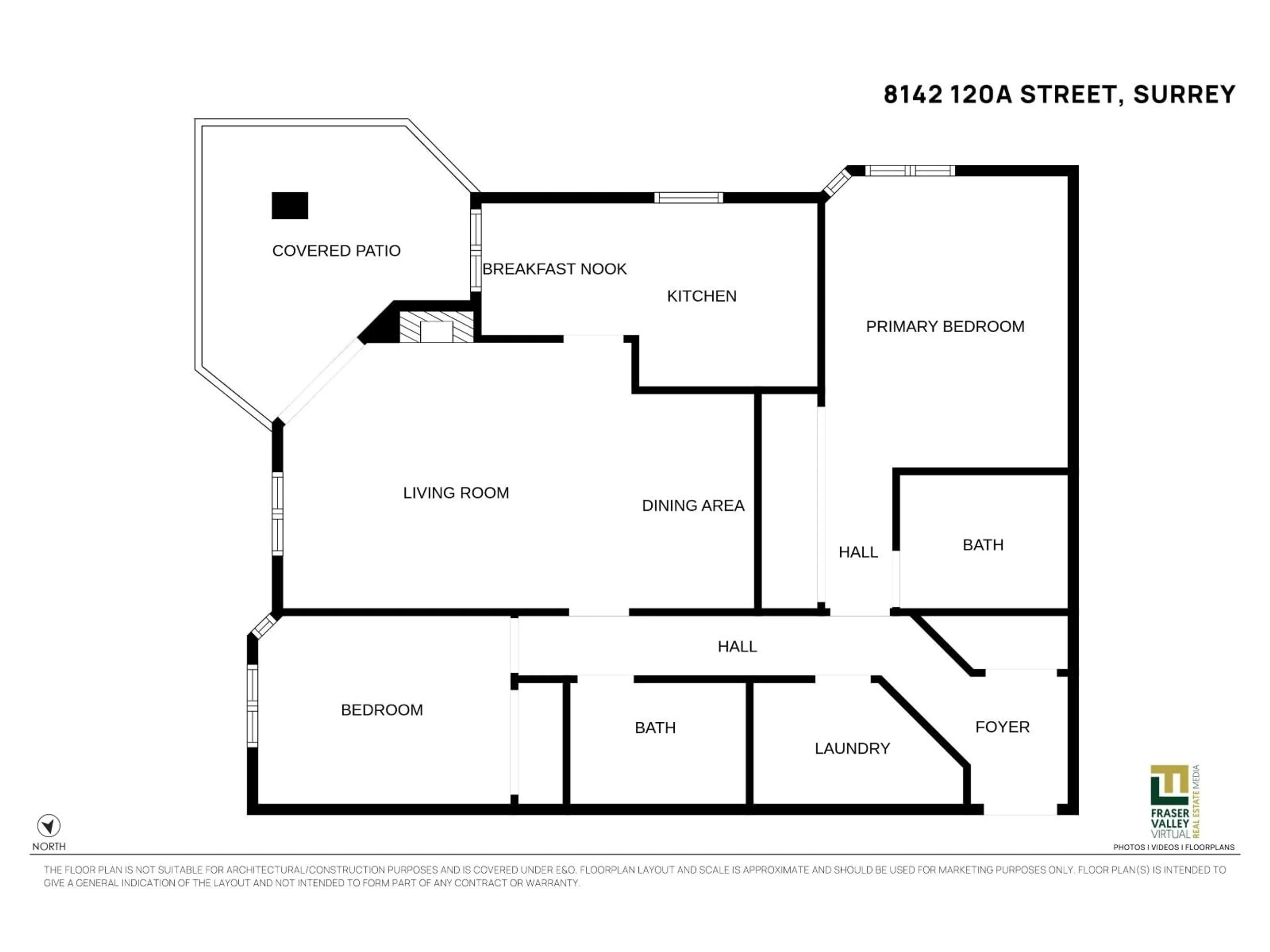 Floor plan for 107 - 8142 120A STREET, Surrey British Columbia V3W0N1