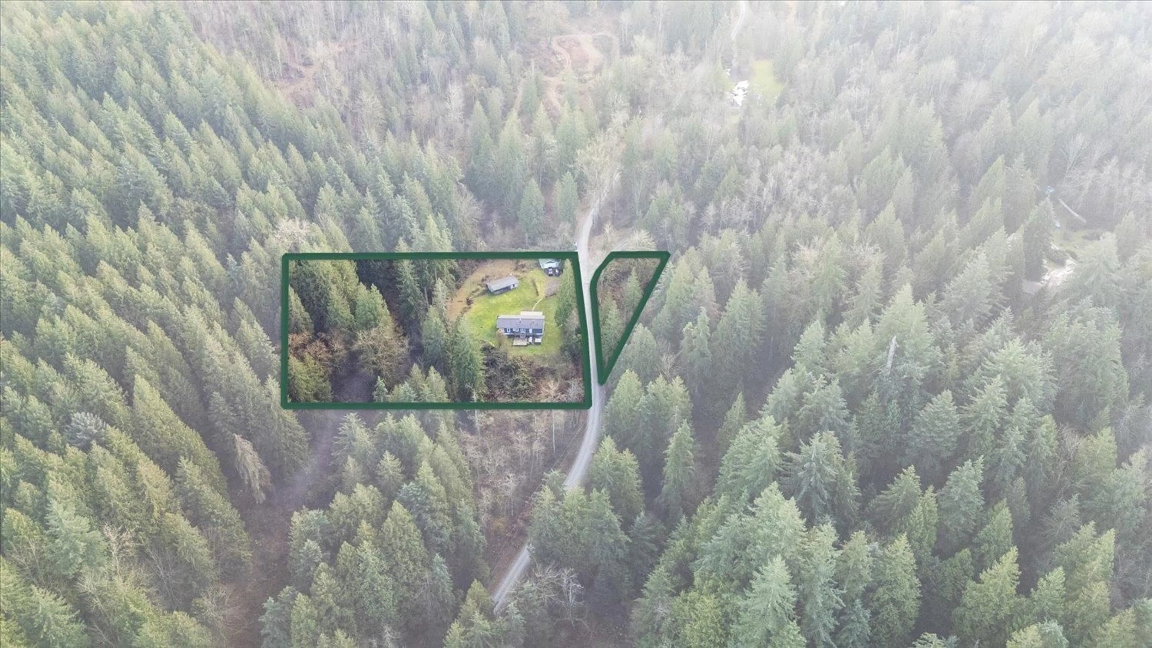 A pic from outside/outdoor area/front of a property/back of a property/a pic from drone, forest/trees view for 6800 HINKLEY ROAD, Chilliwack British Columbia V4Z1J4