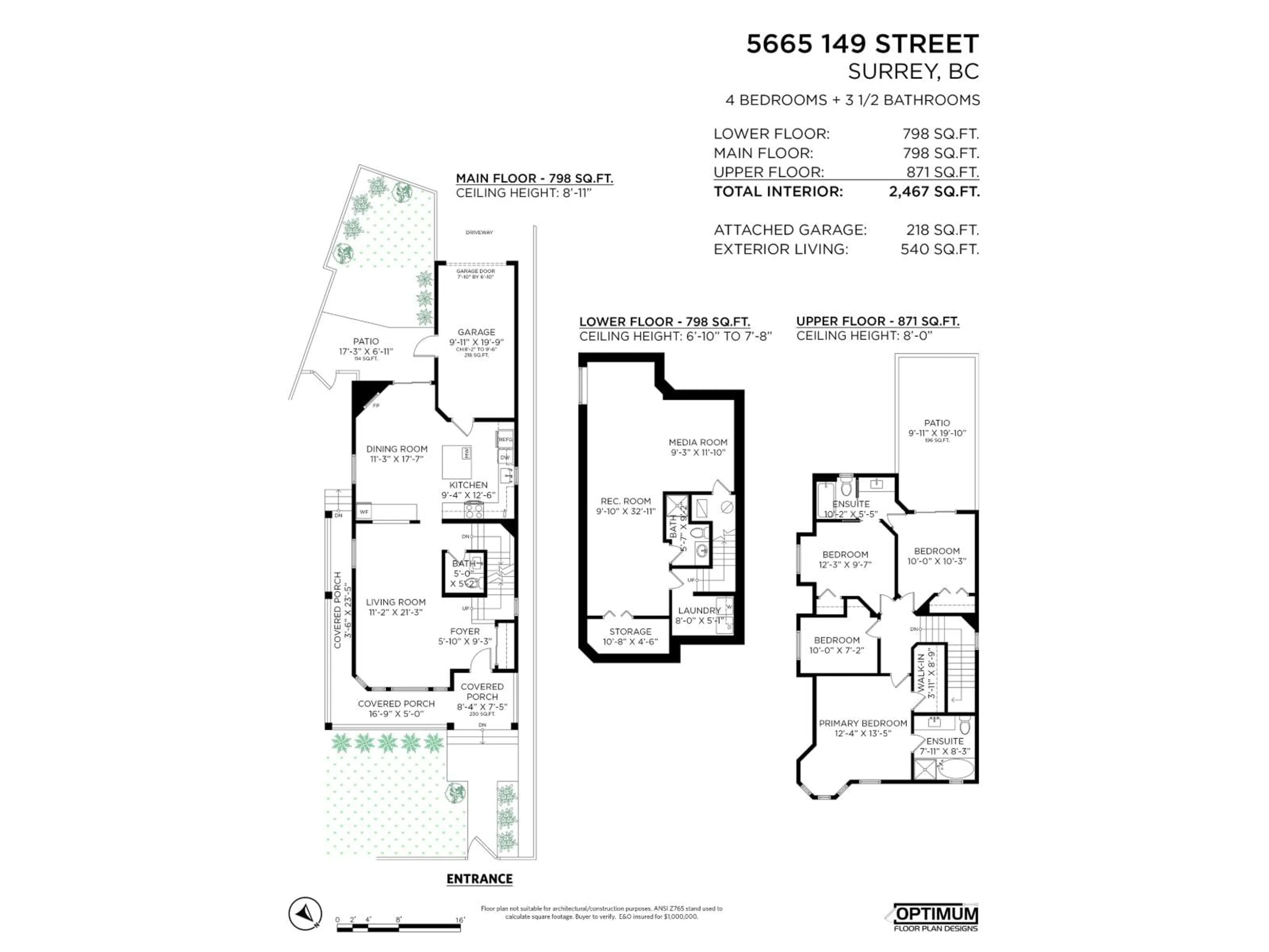 Floor plan for 5665 149 STREET, Surrey British Columbia V3S8W9