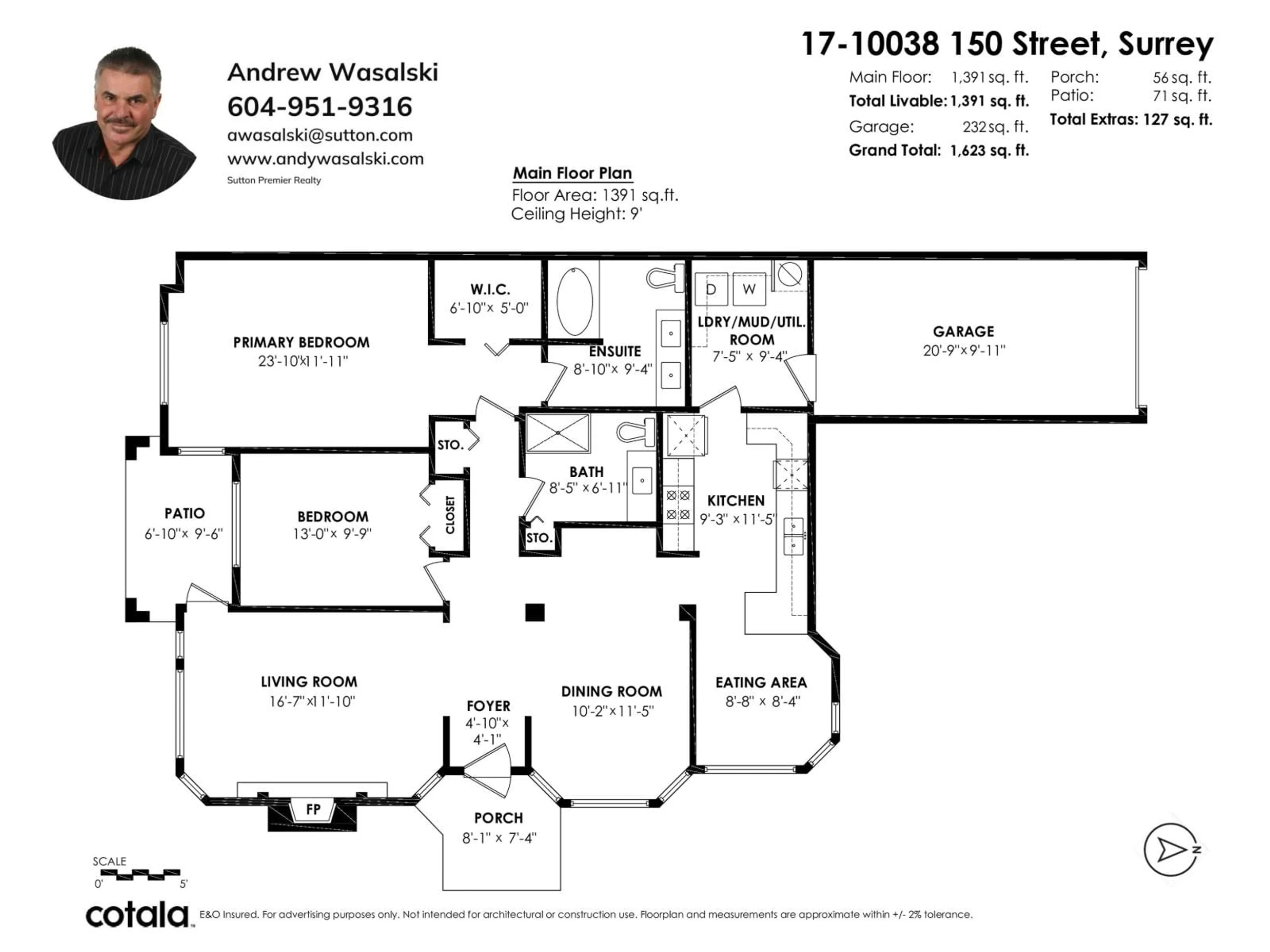 Floor plan for 17 - 10038 150 STREET, Surrey British Columbia V3R0M8