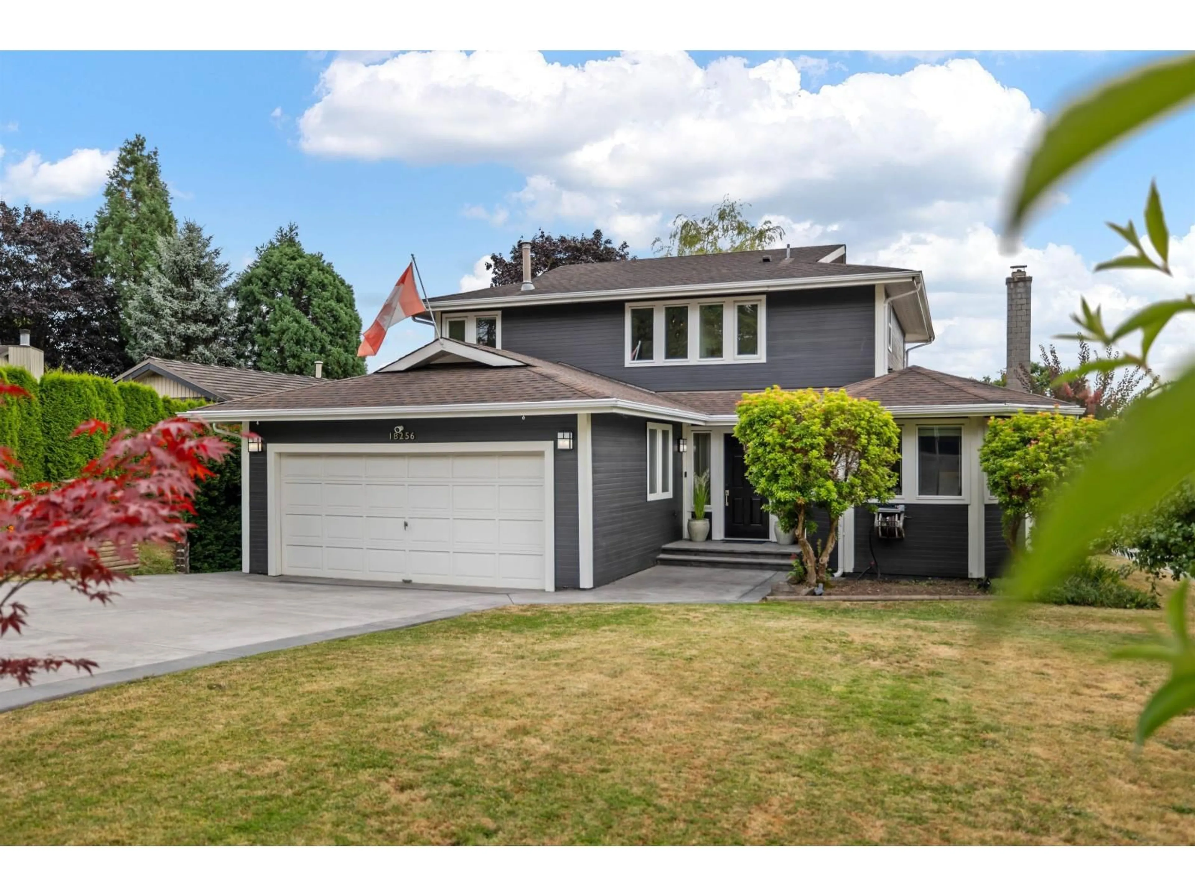 Home with vinyl exterior material, street for 18256 57A AVENUE, Surrey British Columbia V3S6E5