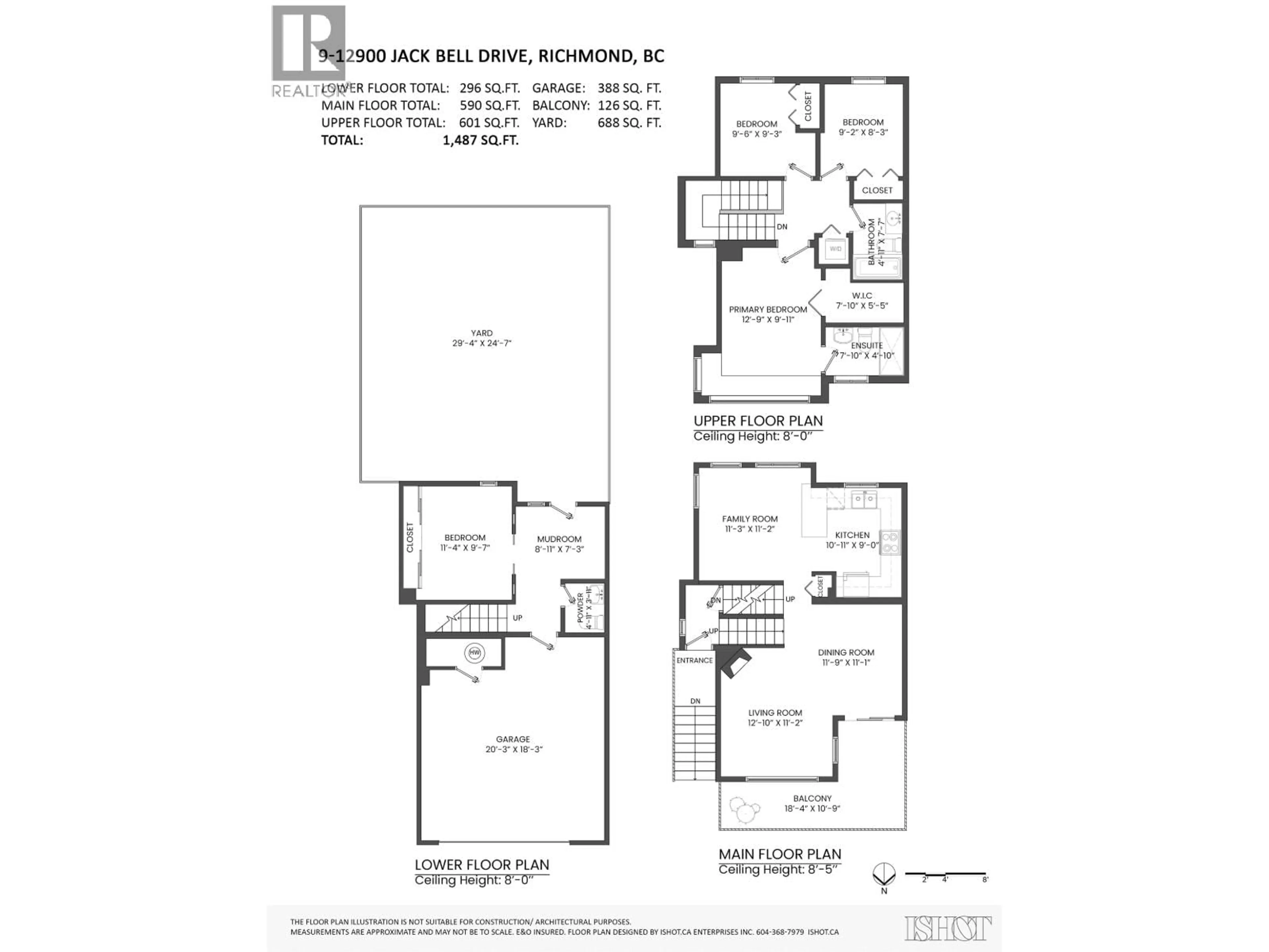 Floor plan for 9 - 12900 JACK BELL DRIVE, Richmond British Columbia V6V2V8