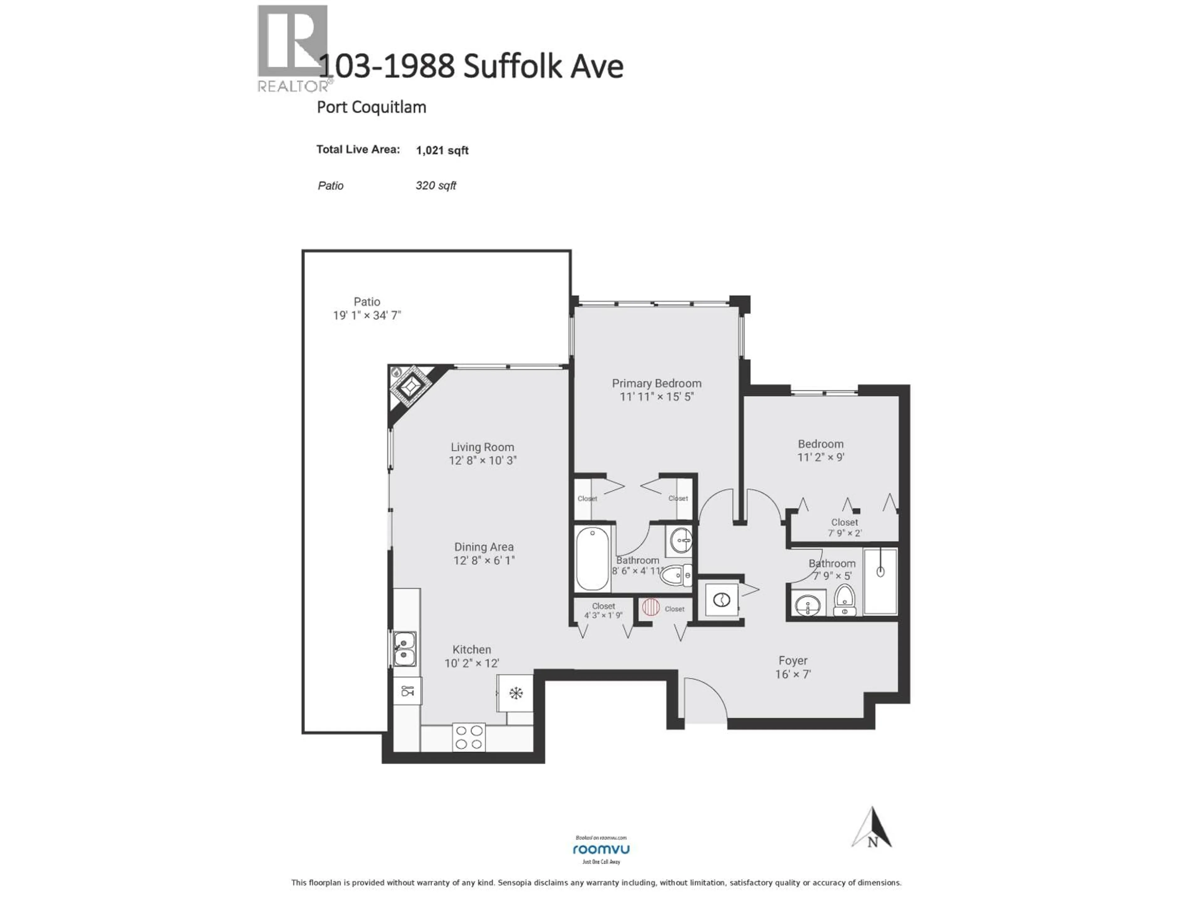 Floor plan for 103 - 1988 SUFFOLK AVENUE, Port Coquitlam British Columbia V3B1H2
